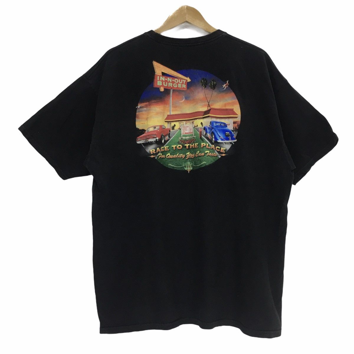 Other Vintage In-N-Out Burger Race To The Place Big Logo Tee XL Sz Size US XL / EU 56 / 4 - 6 Thumbnail