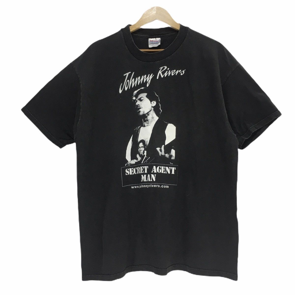 Hanes Vintage Hanes Johnny River Secret Agent Man Tee XL Sz Size US XL / EU 56 / 4 - 1 Thumbnail