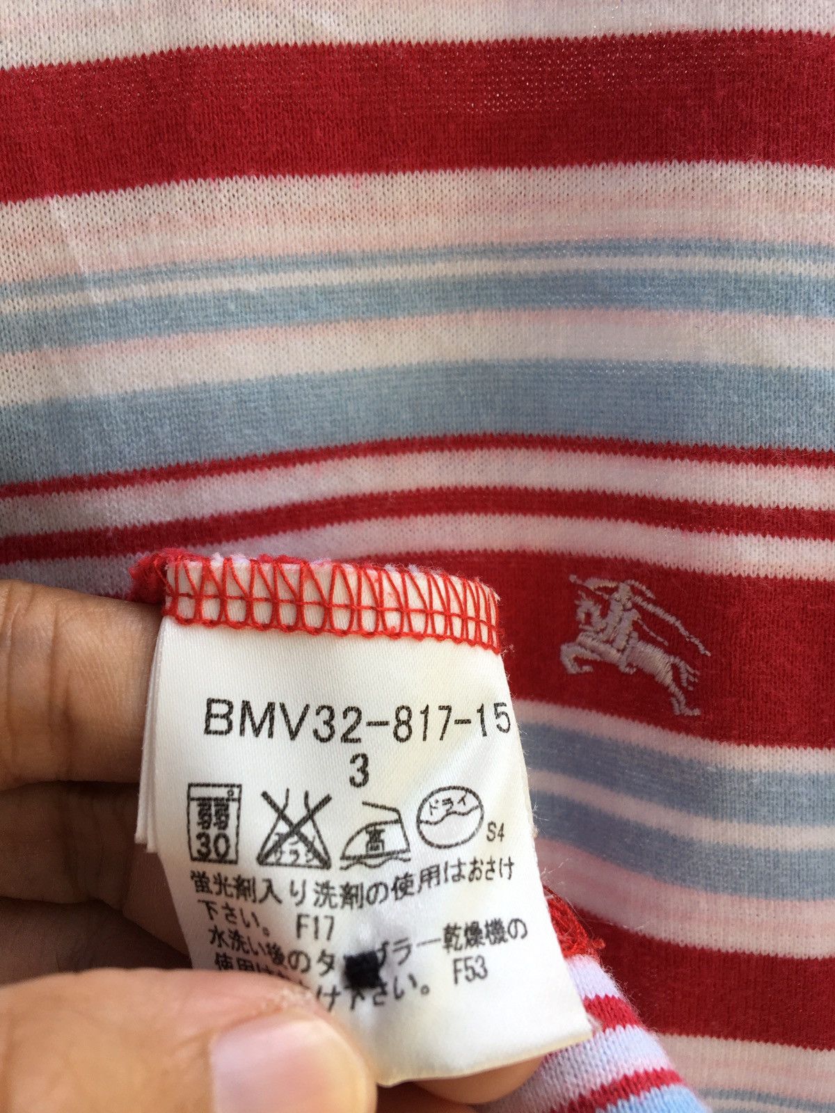 Burberry Burberry black label classic pattern polo red stripes Size US M / EU 48-50 / 2 - 12 Thumbnail