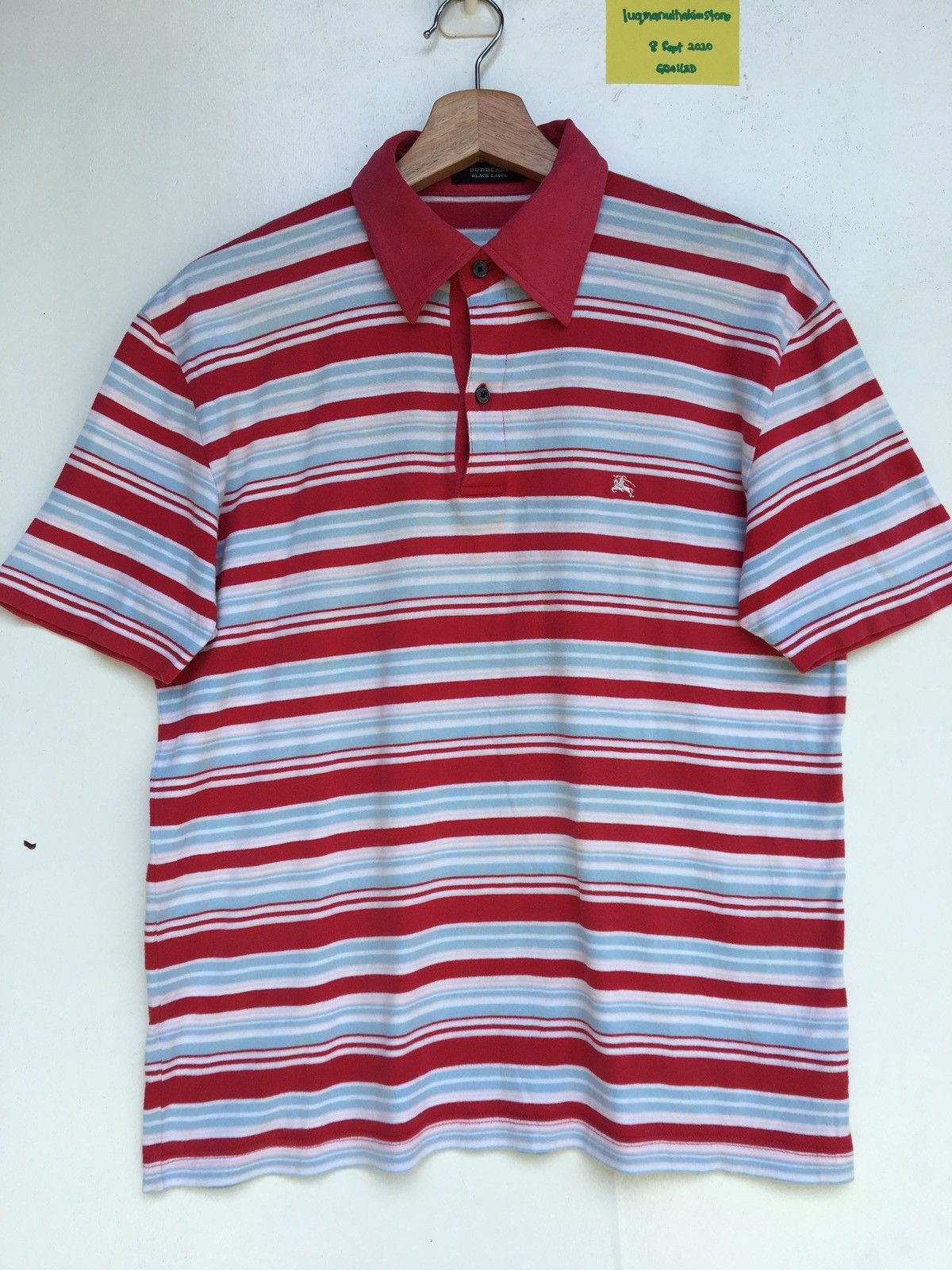 Burberry Burberry black label classic pattern polo red stripes Size US M / EU 48-50 / 2 - 1 Thumbnail
