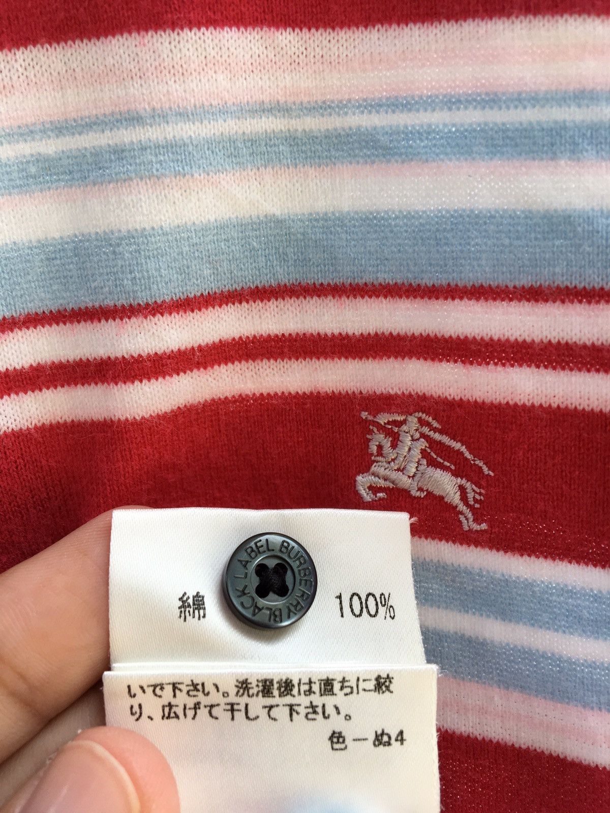 Burberry Burberry black label classic pattern polo red stripes Size US M / EU 48-50 / 2 - 10 Thumbnail