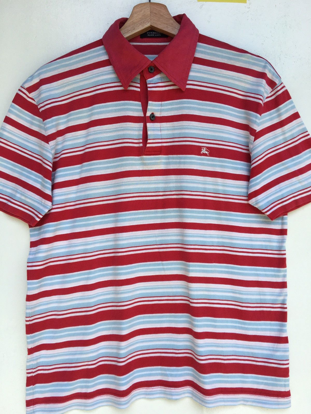 Burberry Burberry black label classic pattern polo red stripes Size US M / EU 48-50 / 2 - 4 Thumbnail