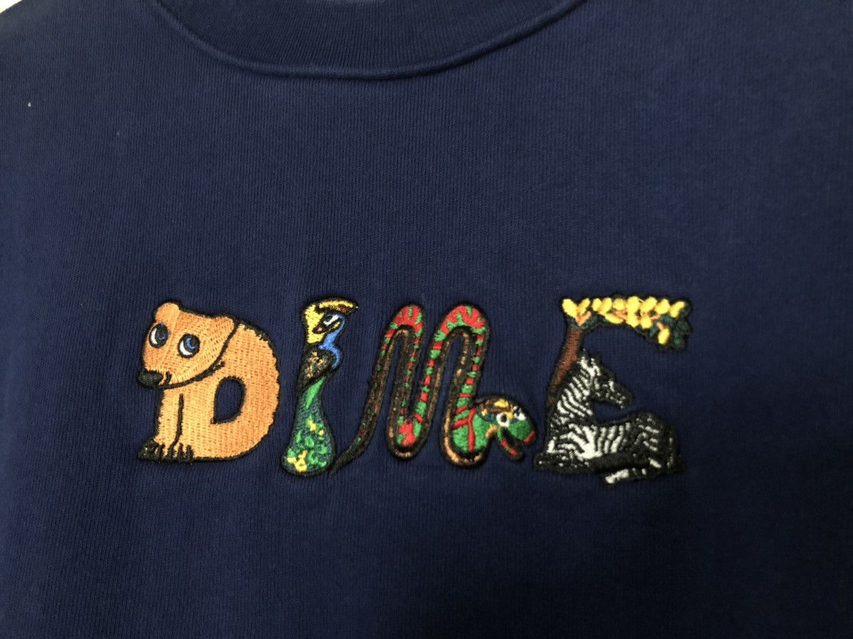 Dime Dime Zoo Embroidered Crewneck | Grailed