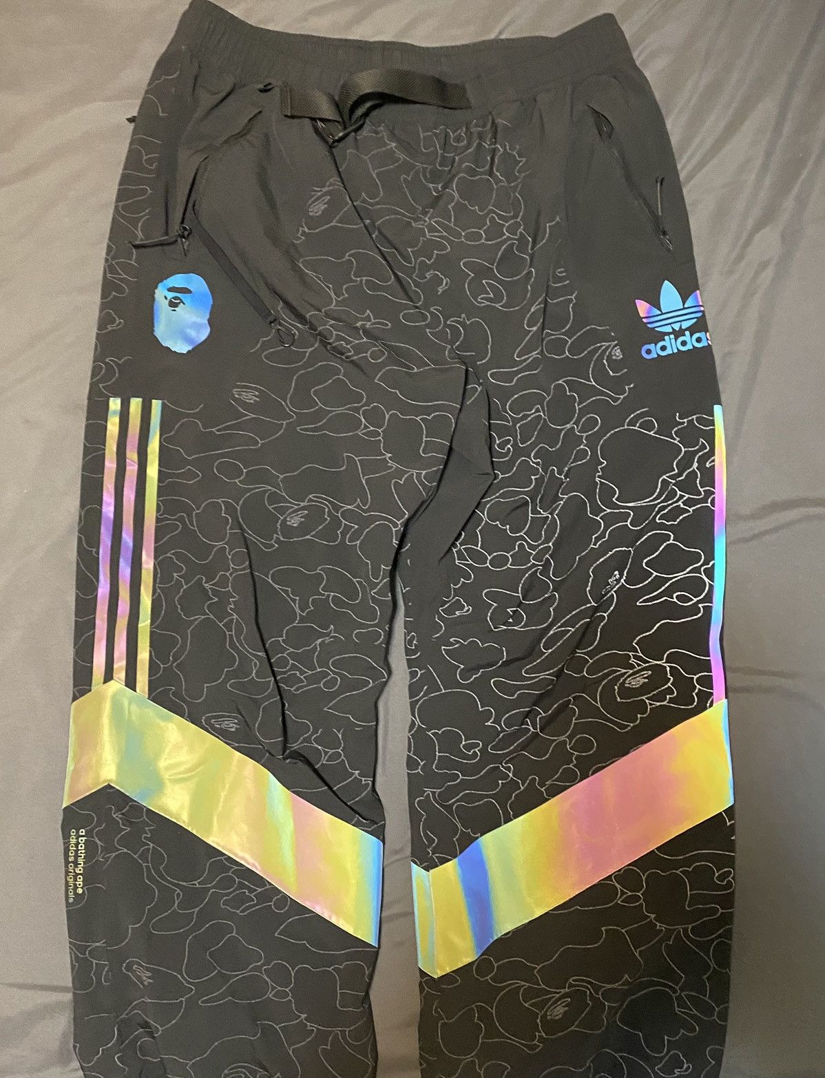 Adidas Bape BAPE Reflective Ski Pants Grailed