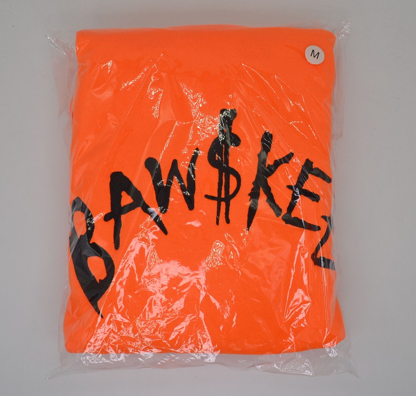 Other Bawskee Embroidered Logo Orange Hoodie Limited Rare Medium