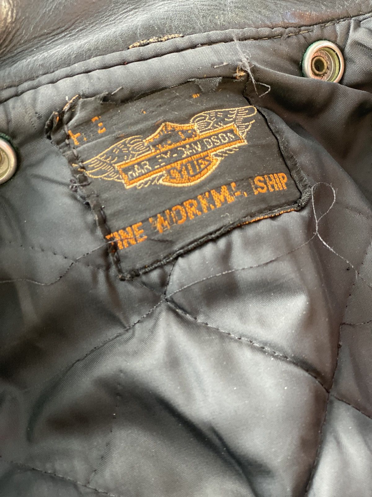 Harley Davidson × Vintage 40’s BIKER JACKET VINTAGE LEATHER Size US XS / EU 42 / 0 - 4 Thumbnail