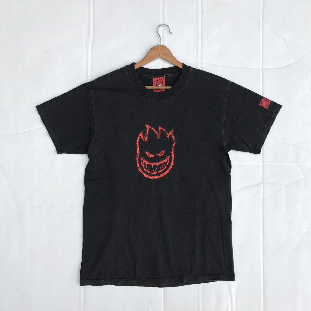 Spitfire Streetwear Vintage SPITFIRE Skateboarding Wheels Boys Fire Logo T Shirt 967 Grailed