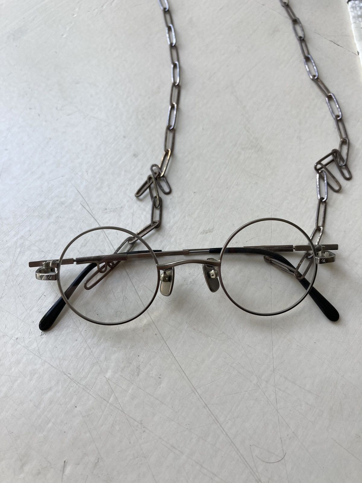 Taichi Murakami O-Megane 40-26 With Silver Chain - Clear