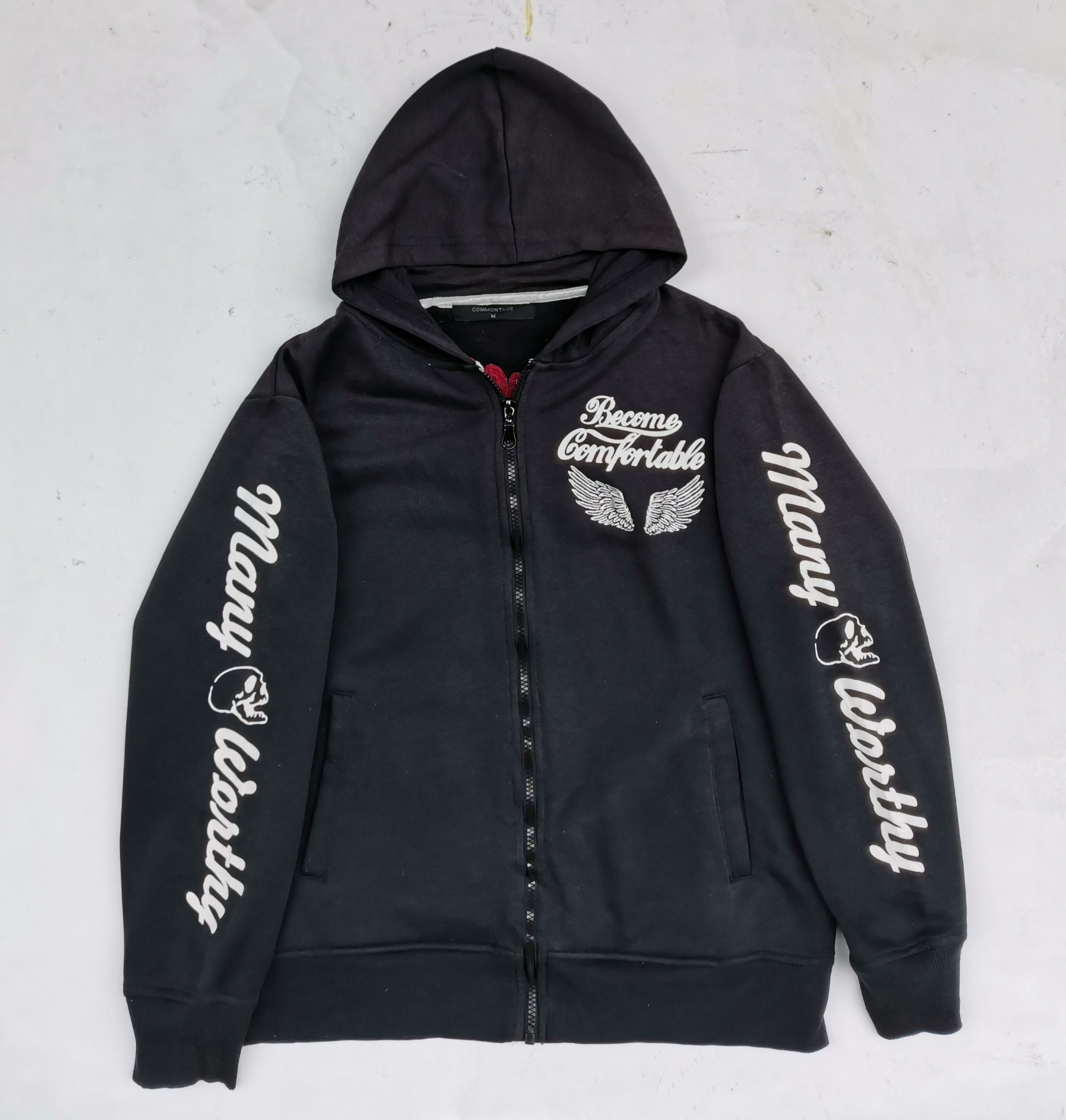 Japanese Brand Commontage Become Confortable Big Logo Hoodie Sweaters Size US M / EU 48-50 / 2 - 5 Thumbnail