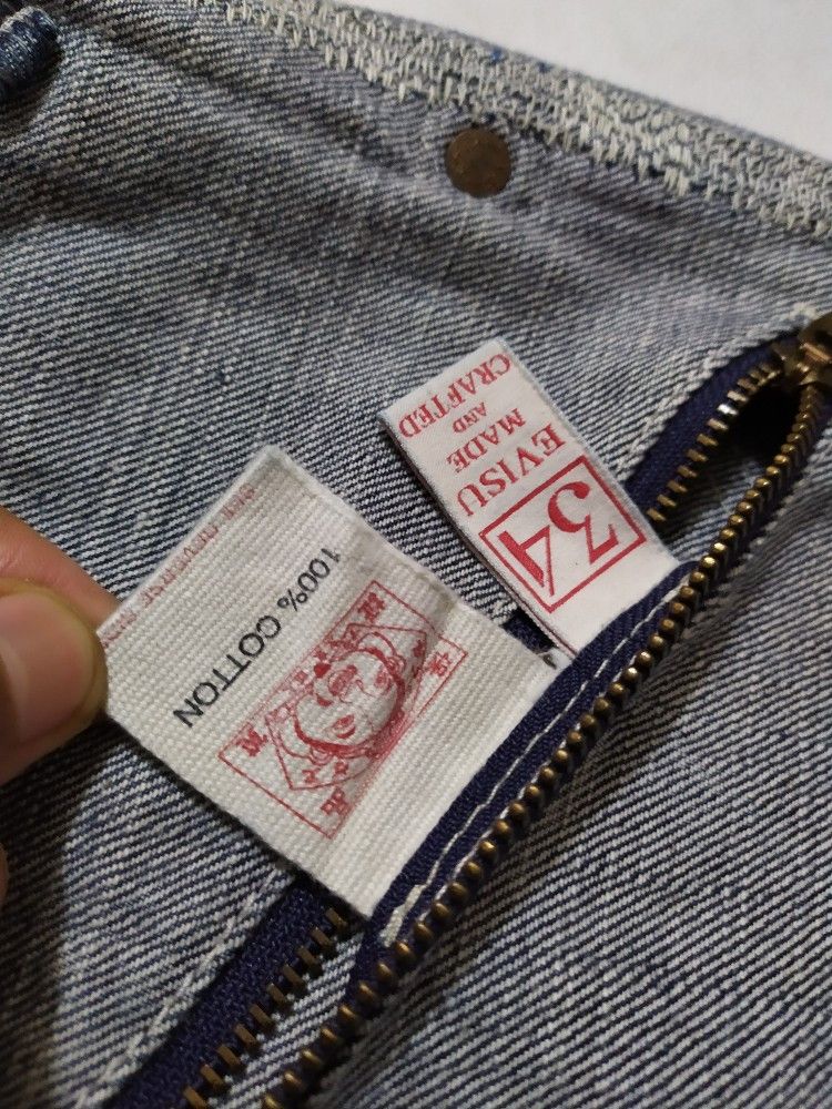 Evisu Rare!!! Evisu Reversible Denim Jeans Embroidery Logo Size US 34 / EU 50 - 18 Thumbnail