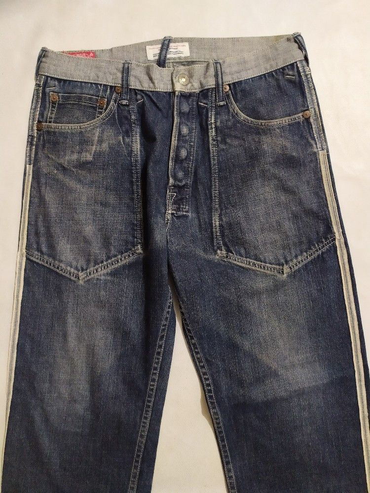 Evisu Rare!!! Evisu Reversible Denim Jeans Embroidery Logo Size US 34 / EU 50 - 6 Thumbnail