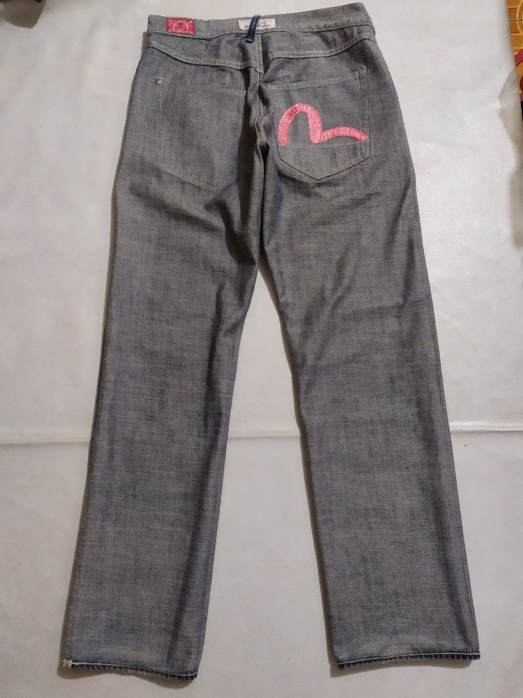 Evisu Rare!!! Evisu Reversible Denim Jeans Embroidery Logo Size US 34 / EU 50 - 10 Thumbnail
