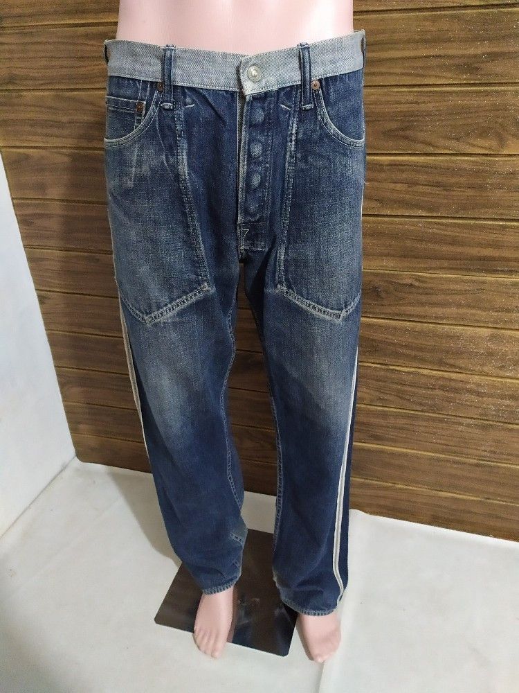 Evisu Rare!!! Evisu Reversible Denim Jeans Embroidery Logo Size US 34 / EU 50 - 21 Thumbnail