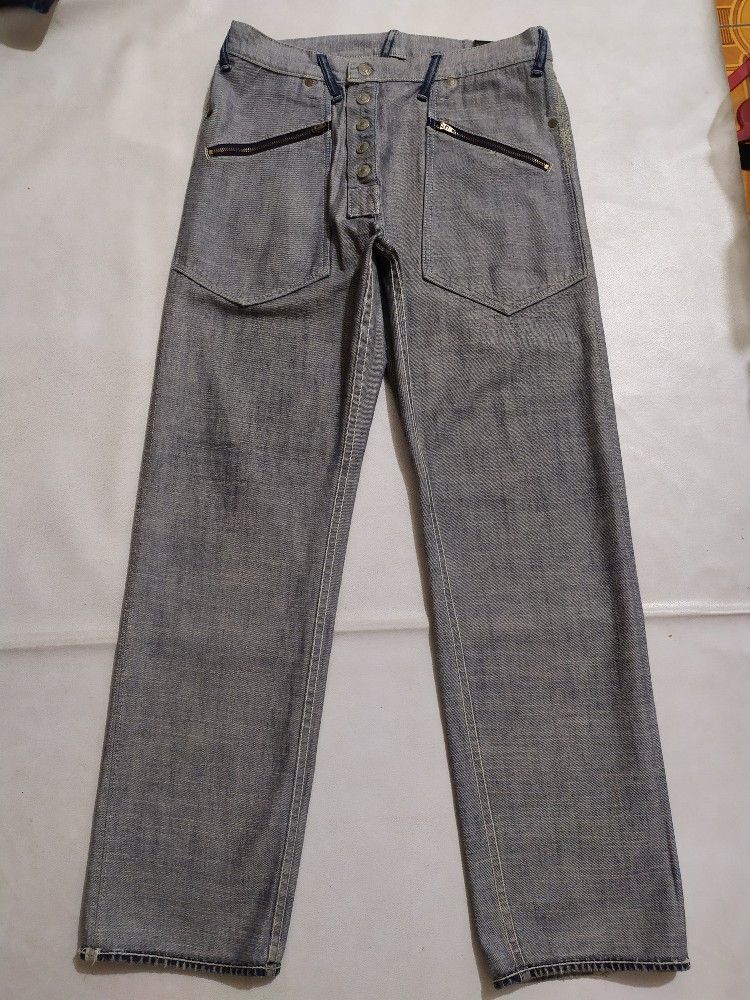 Evisu Rare!!! Evisu Reversible Denim Jeans Embroidery Logo Size US 34 / EU 50 - 14 Thumbnail