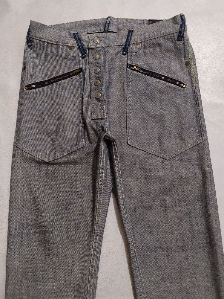 Evisu Rare!!! Evisu Reversible Denim Jeans Embroidery Logo Size US 34 / EU 50 - 15 Thumbnail