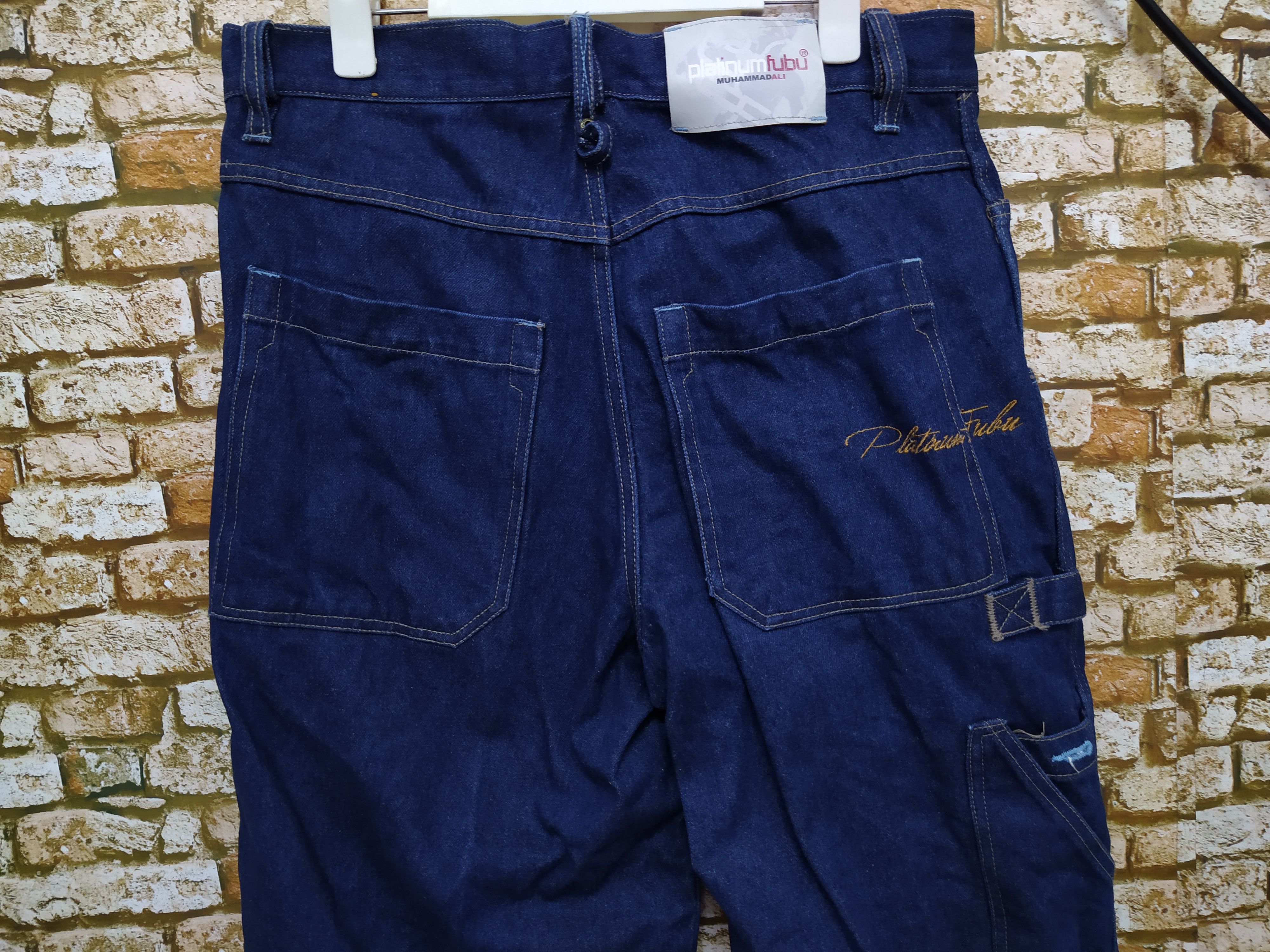 Fubu × Vintage 90s PLATINUM FUBU FEAT. LEGENDARY ALI DENIM (B503) Size US 34 / EU 50 - 5 Thumbnail