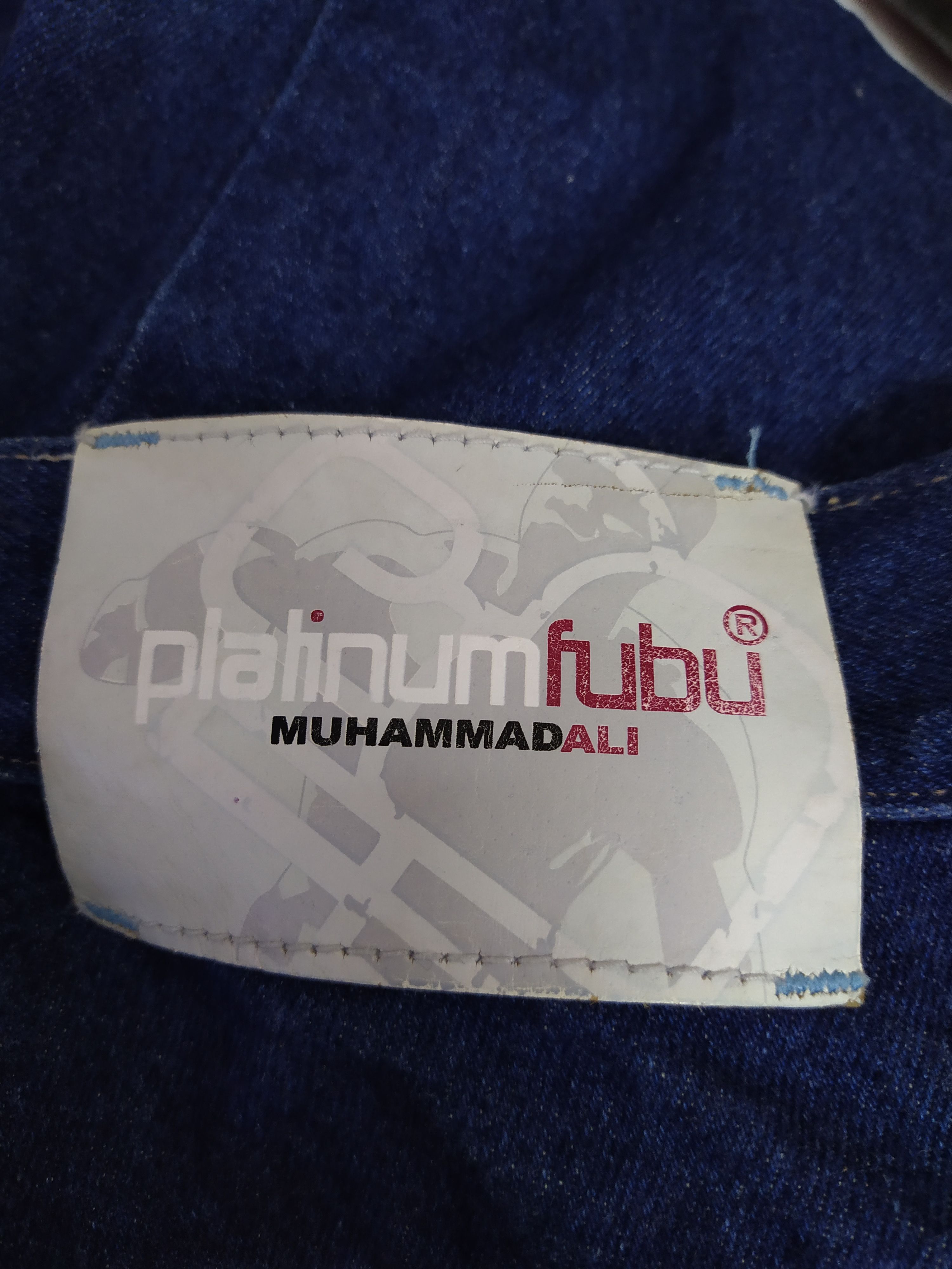 Fubu × Vintage 90s PLATINUM FUBU FEAT. LEGENDARY ALI DENIM (B503) Size US 34 / EU 50 - 14 Thumbnail