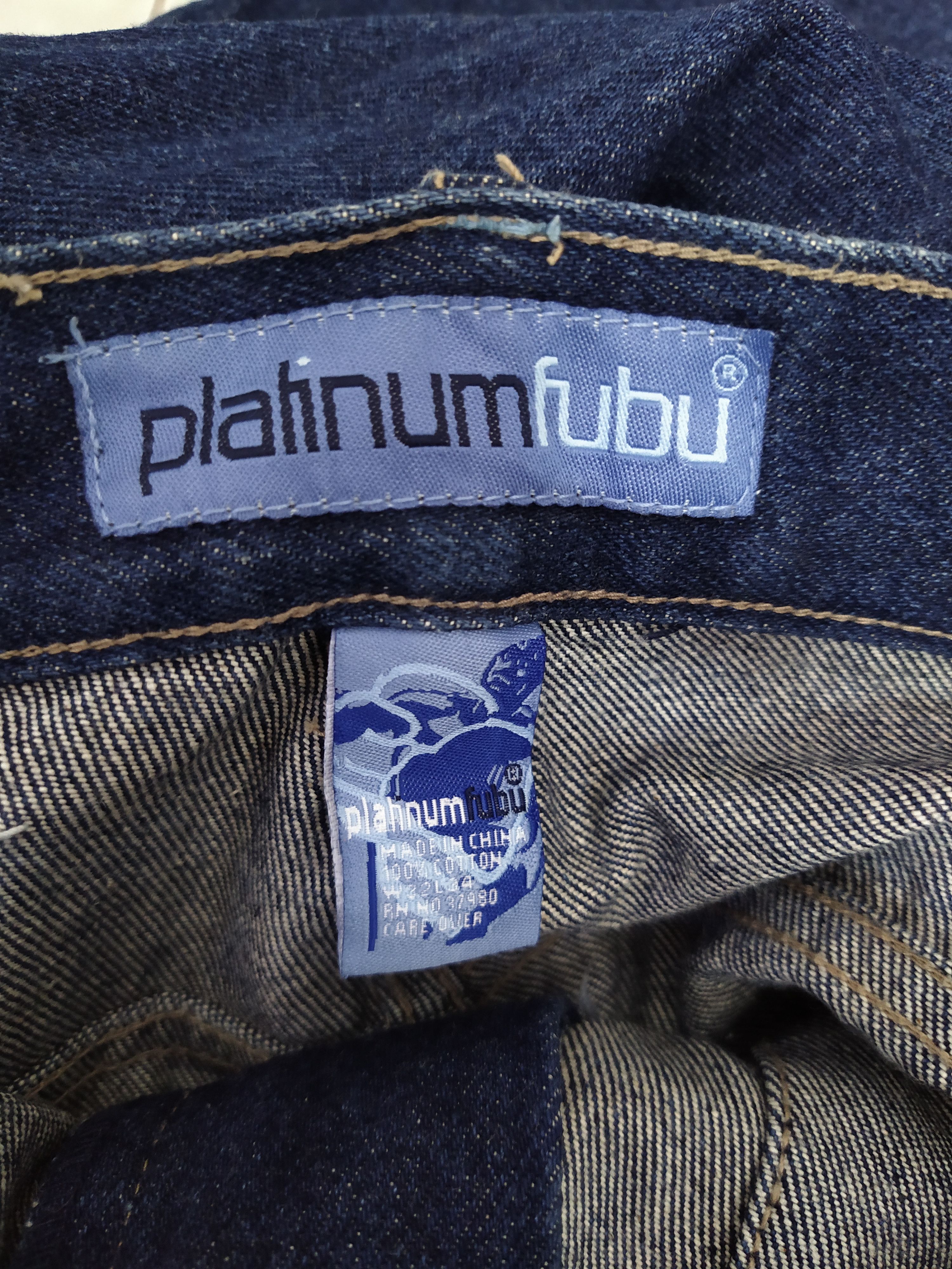 Fubu × Vintage 90s PLATINUM FUBU FEAT. LEGENDARY ALI DENIM (B503) Size US 34 / EU 50 - 12 Thumbnail