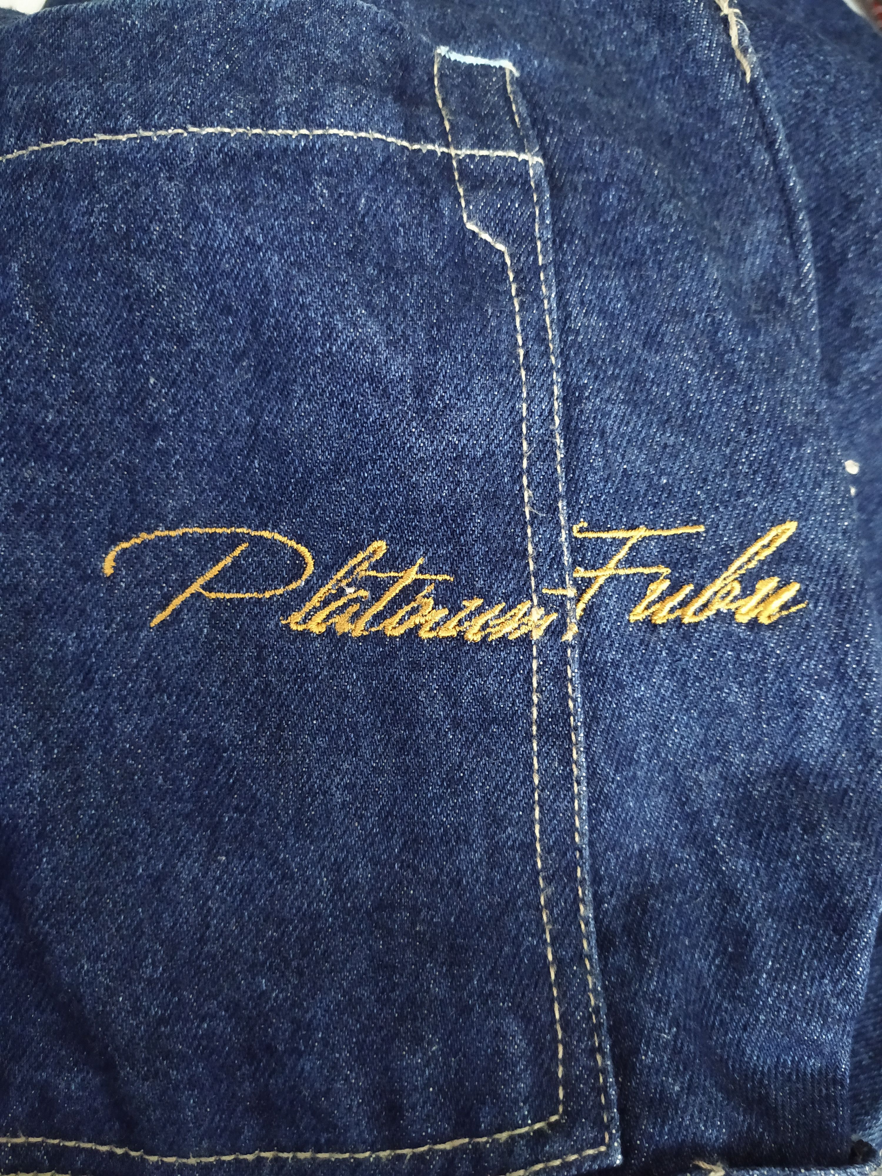 Fubu × Vintage 90s PLATINUM FUBU FEAT. LEGENDARY ALI DENIM (B503) Size US 34 / EU 50 - 15 Thumbnail