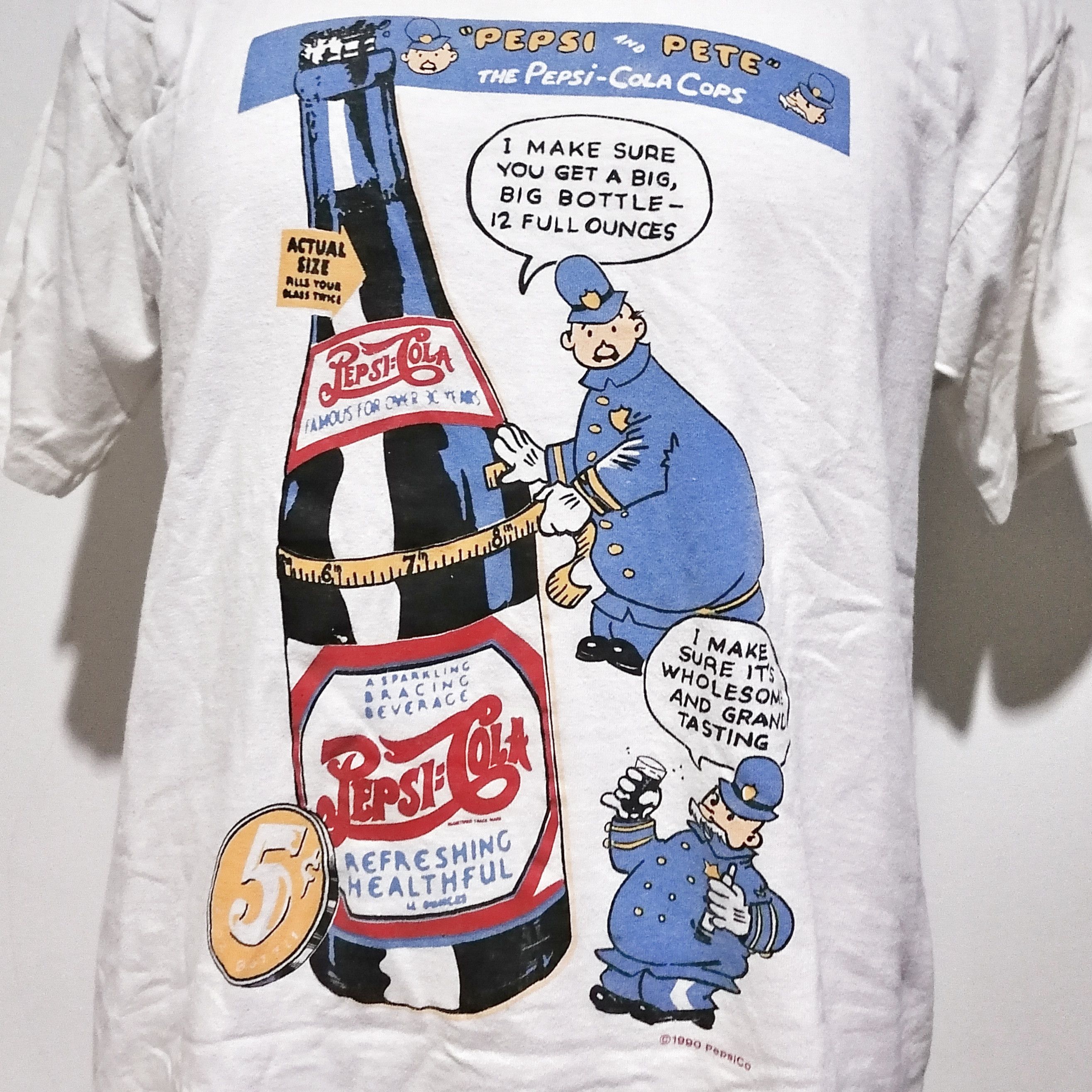 Other Pepsi Vintage Vintage 90s Pepsi Cola And Cops tshirt Made in USA Grailed