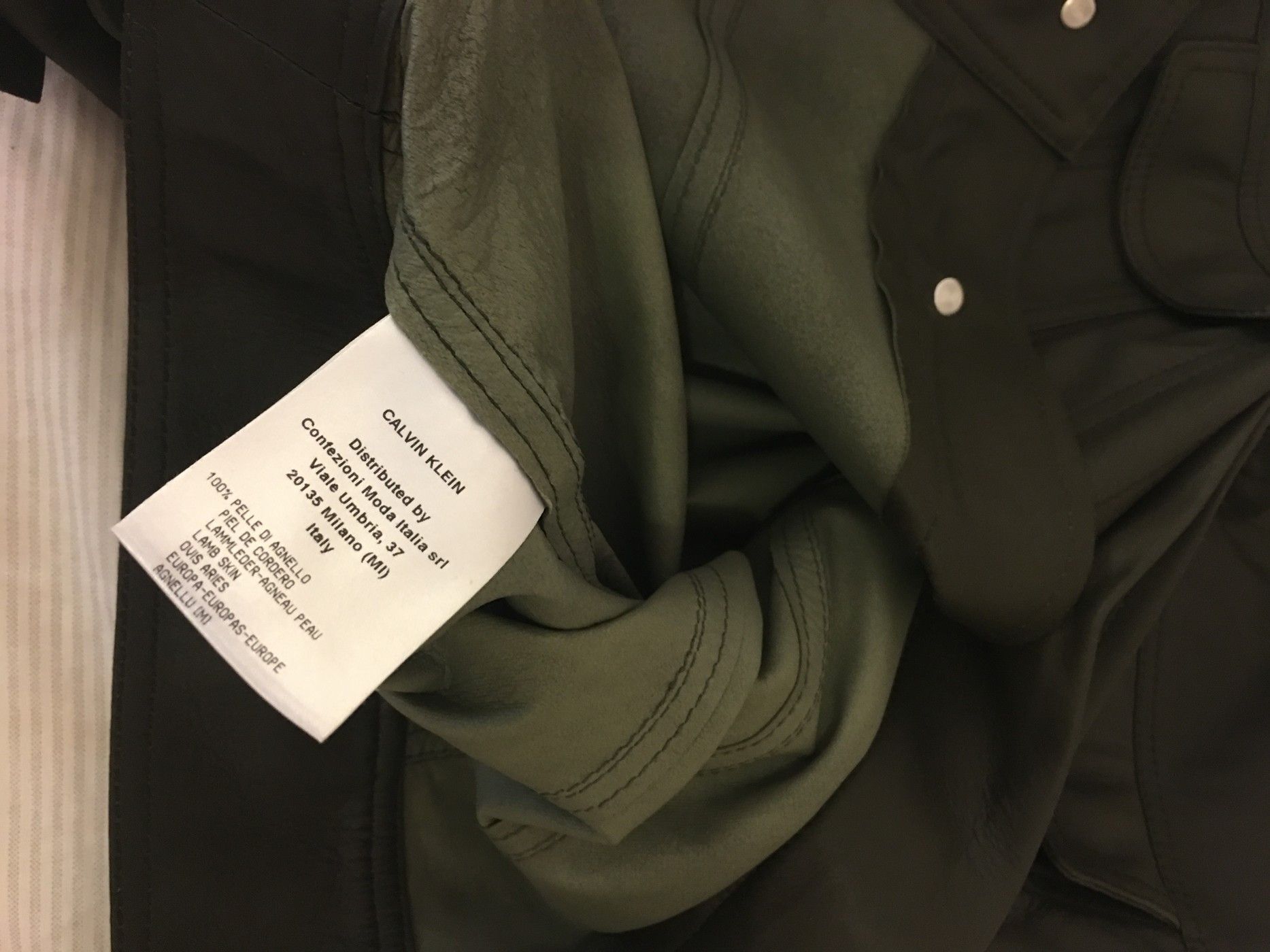 Calvin Klein Calvin Klein COLLECTION Lamb skin trucker jacket Size US M / EU 48-50 / 2 - 4 Thumbnail