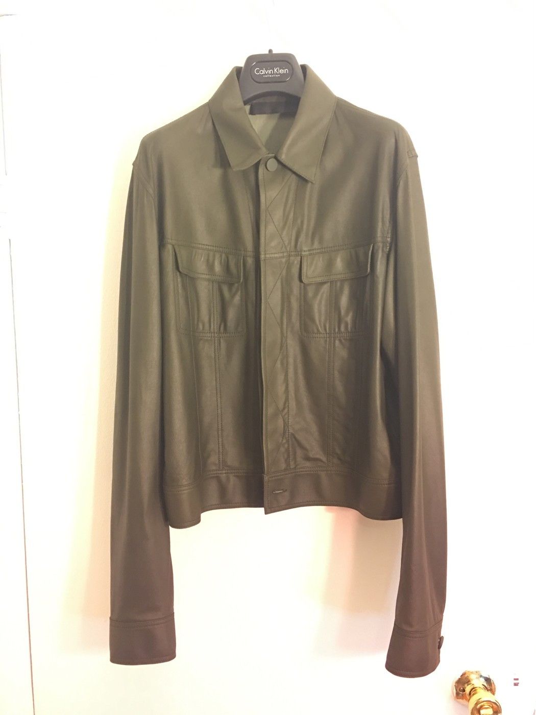 Calvin Klein Calvin Klein COLLECTION Lamb skin trucker jacket Size US M / EU 48-50 / 2 - 1 Thumbnail