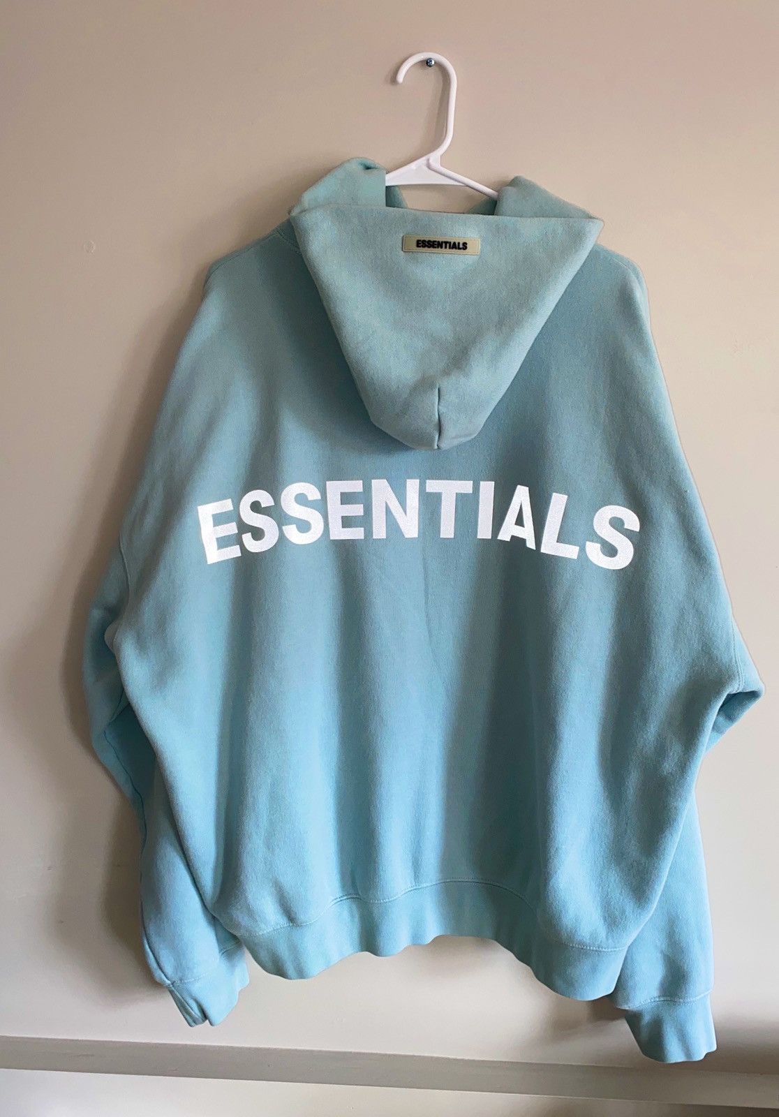 Pacsun Fear Of God Essentials Reflective 3M Blue Hoodie Sweatshirt ...