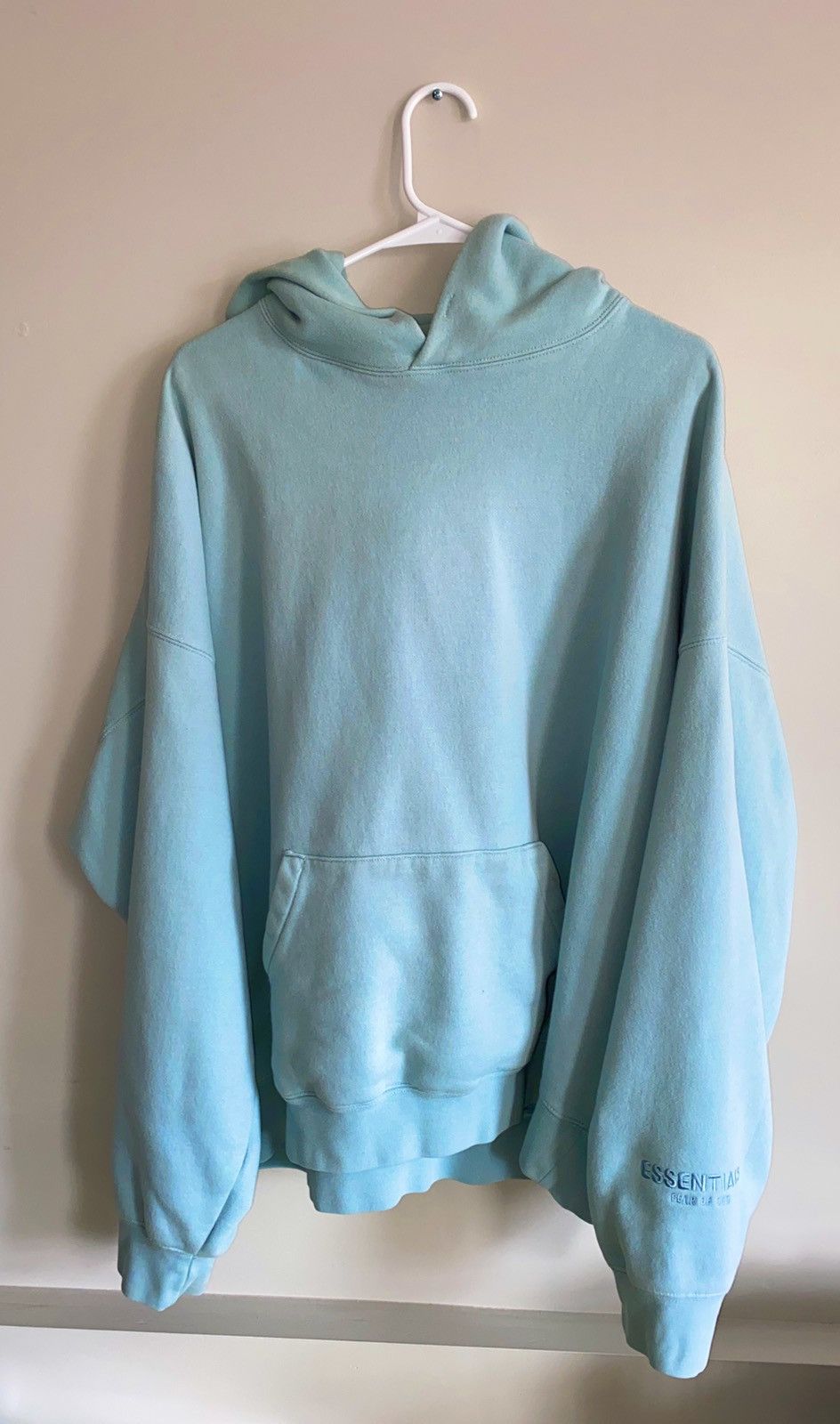 Pacsun Fear Of God Essentials Reflective 3M Blue Hoodie Sweatshirt ...