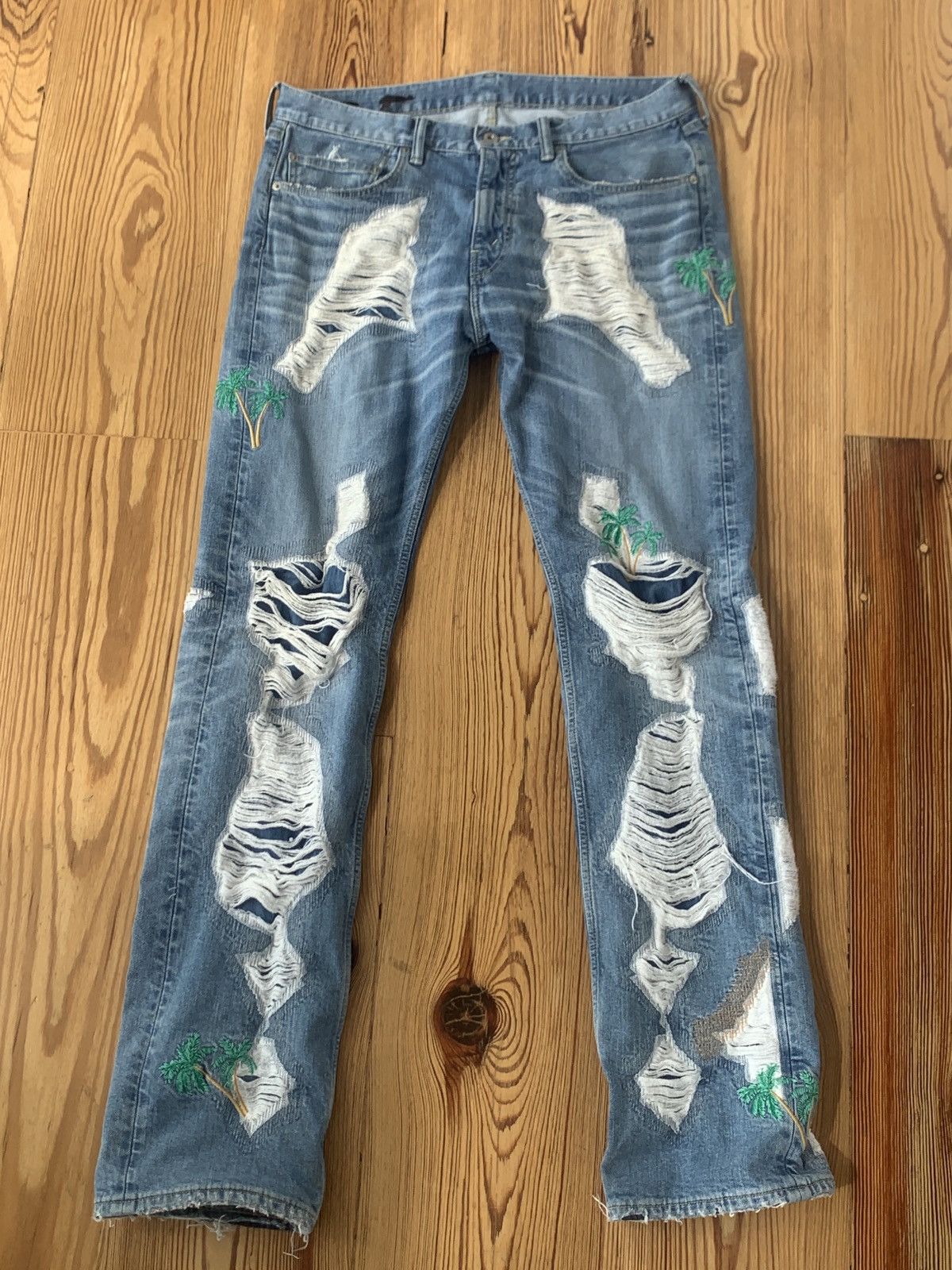 Vlone Palm Denim | Grailed