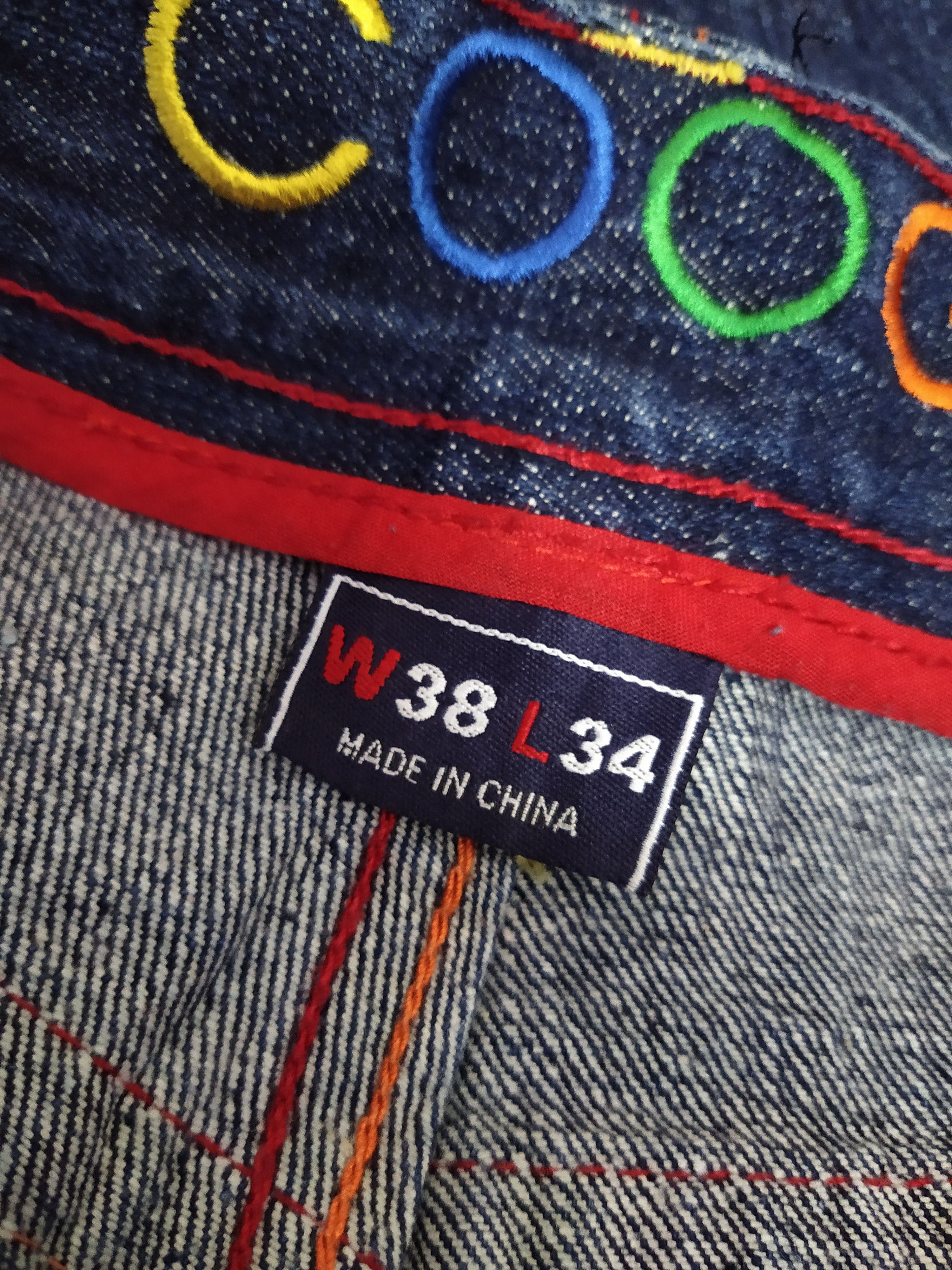 Coogi COOGI BAGGYDENIM DESIGNER AUSTRALIA ART (B505) Size US 35 - 12 Thumbnail