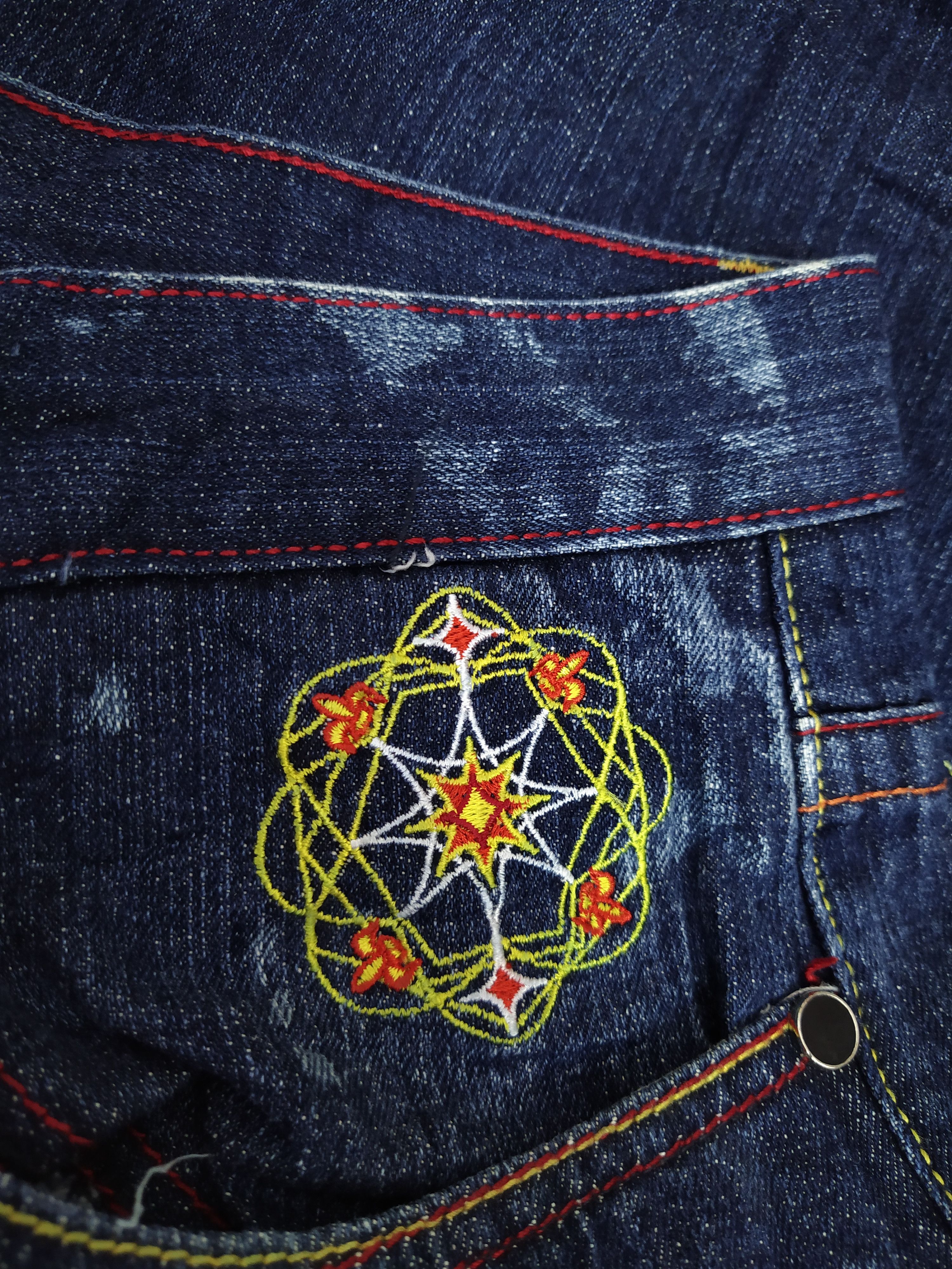 Coogi COOGI BAGGYDENIM DESIGNER AUSTRALIA ART (B505) Size US 35 - 7 Thumbnail