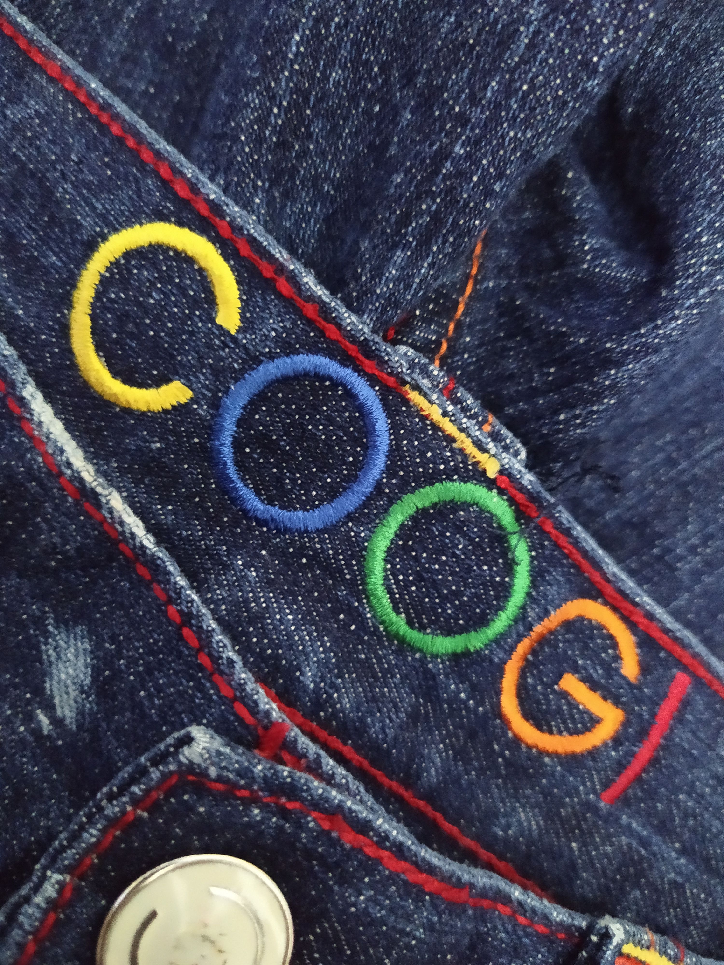 Coogi COOGI BAGGYDENIM DESIGNER AUSTRALIA ART (B505) Size US 35 - 11 Thumbnail