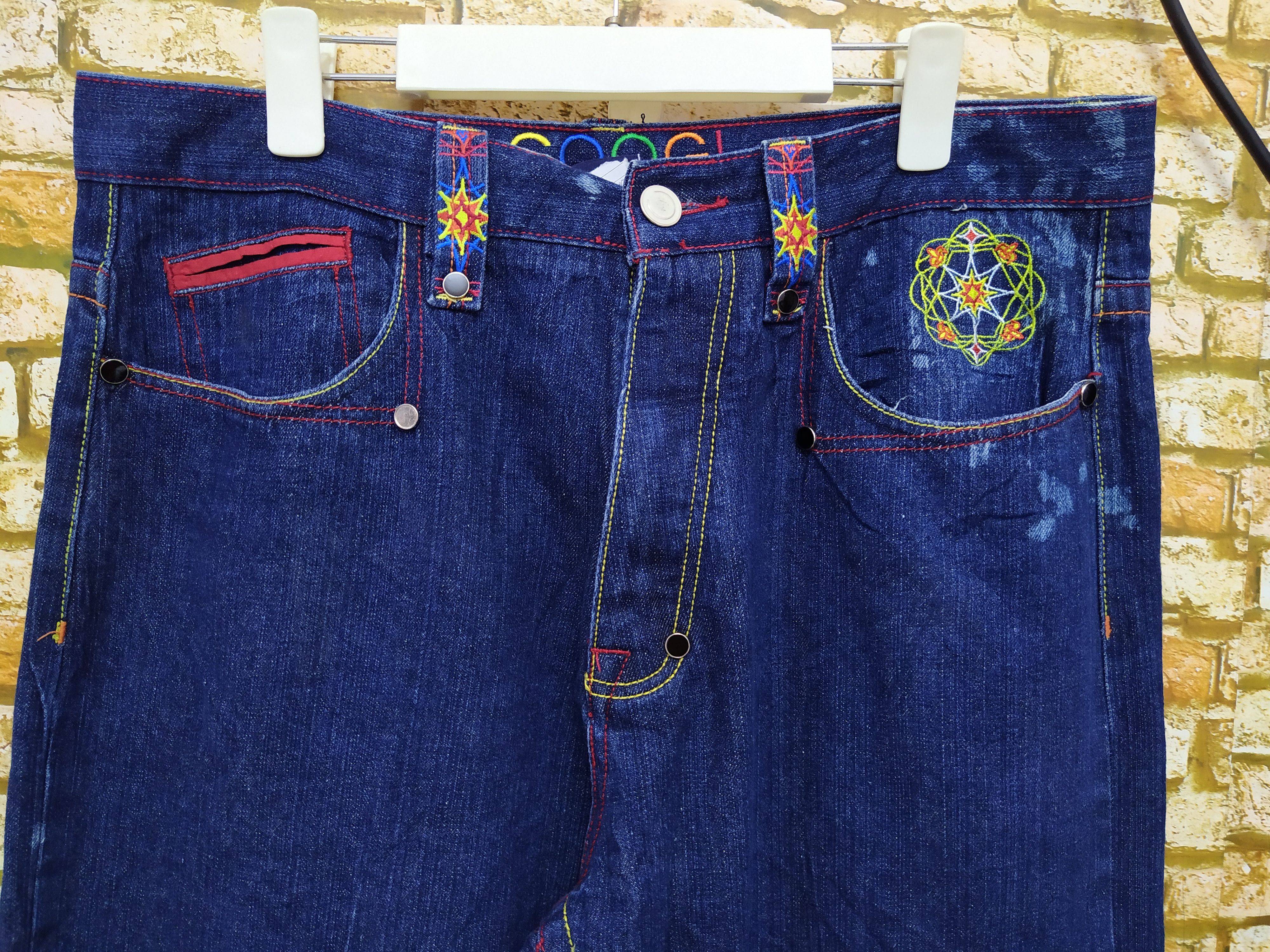 Coogi COOGI BAGGYDENIM DESIGNER AUSTRALIA ART (B505) Size US 35 - 5 Thumbnail