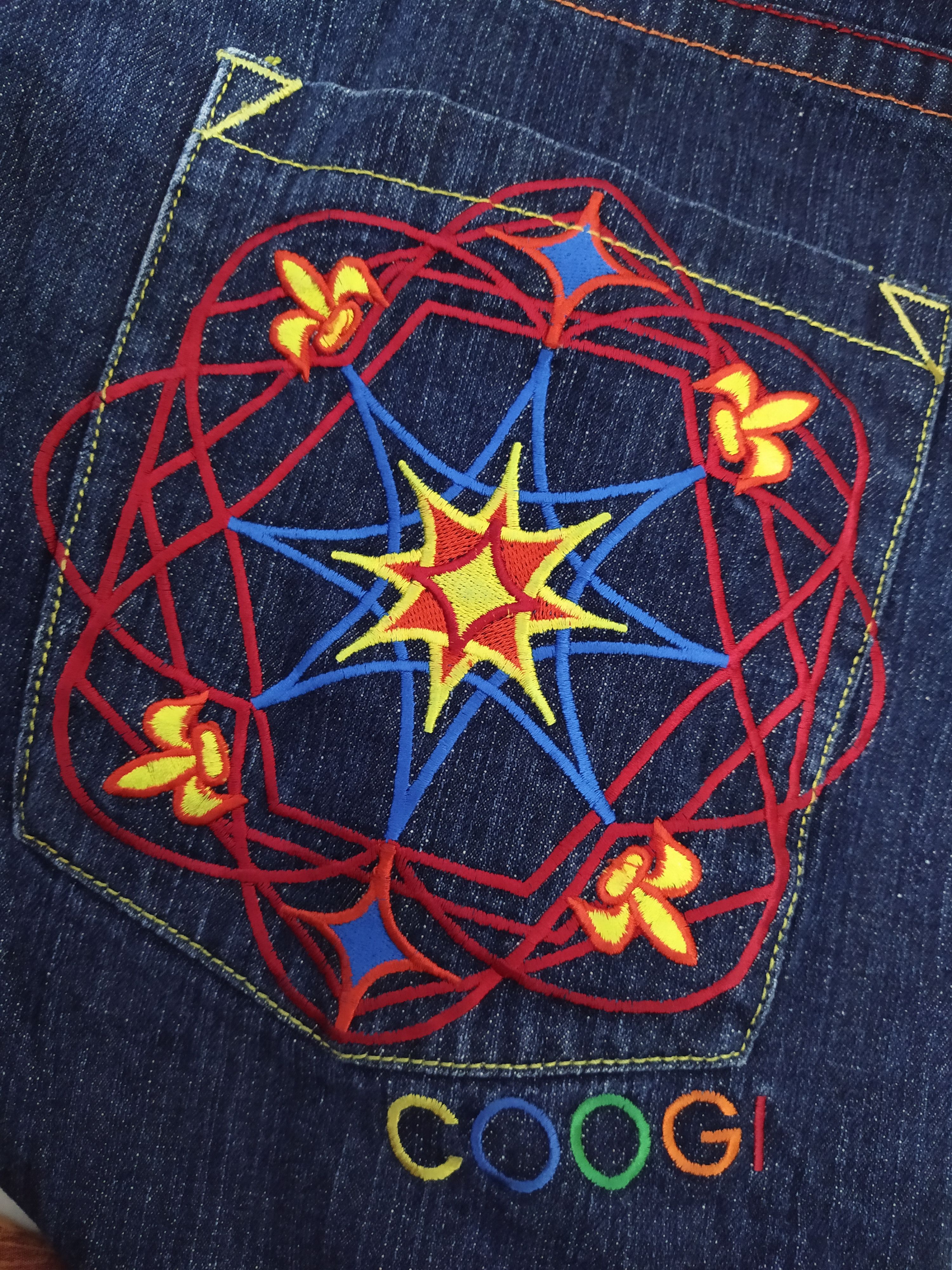 Coogi COOGI BAGGYDENIM DESIGNER AUSTRALIA ART (B505) Size US 35 - 17 Thumbnail