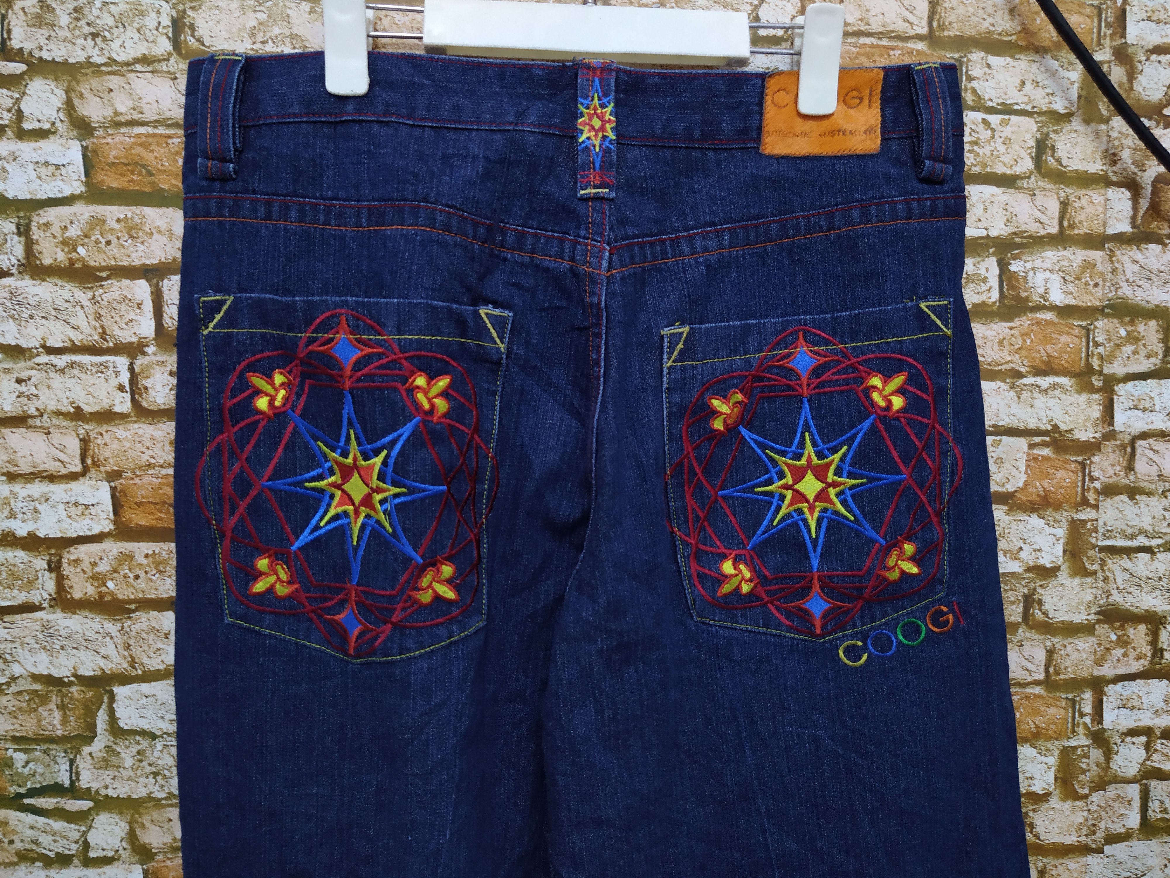 Coogi COOGI BAGGYDENIM DESIGNER AUSTRALIA ART (B505) Size US 35 - 6 Thumbnail