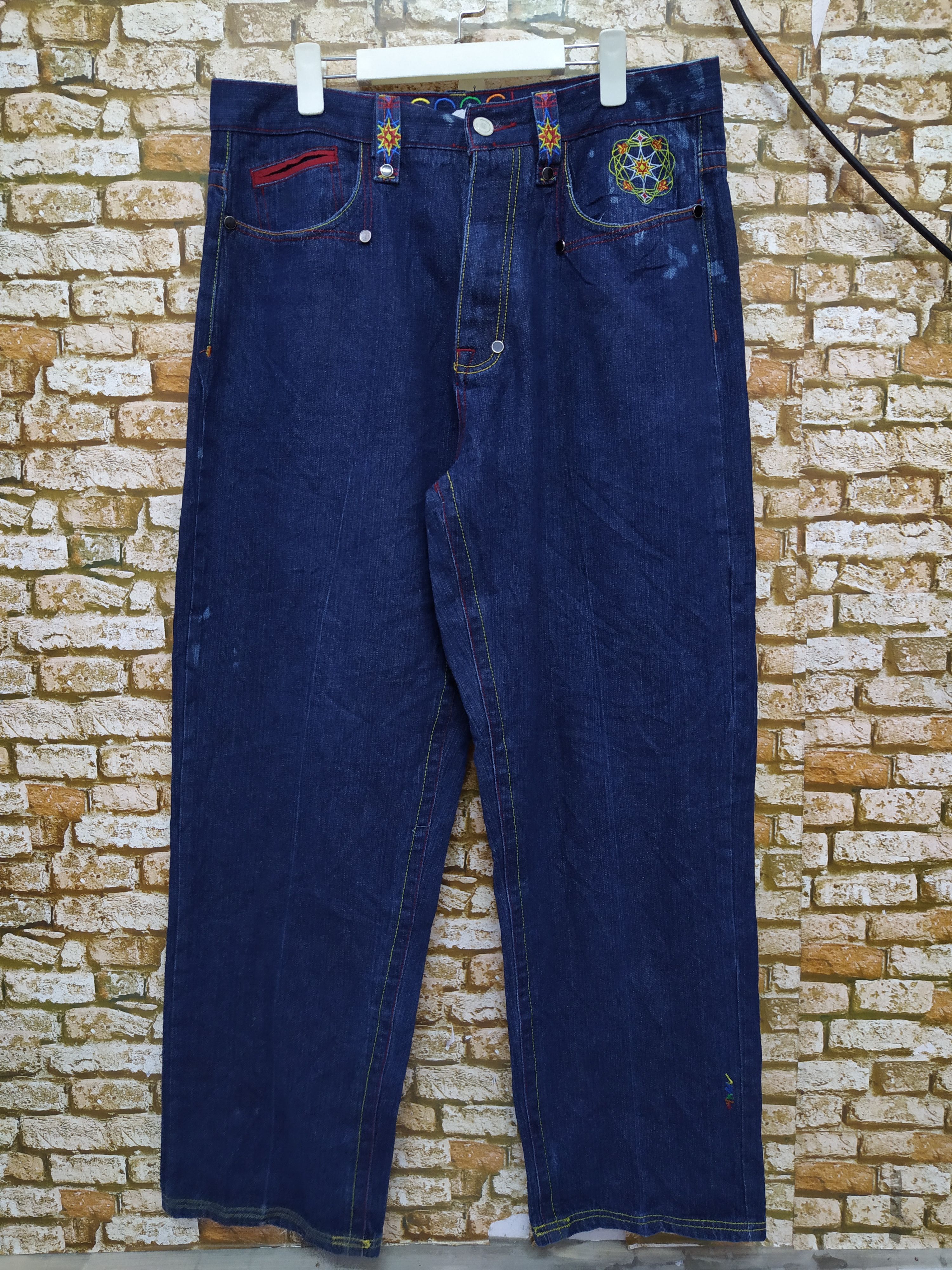 Coogi COOGI BAGGYDENIM DESIGNER AUSTRALIA ART (B505) Size US 35 - 2 Thumbnail