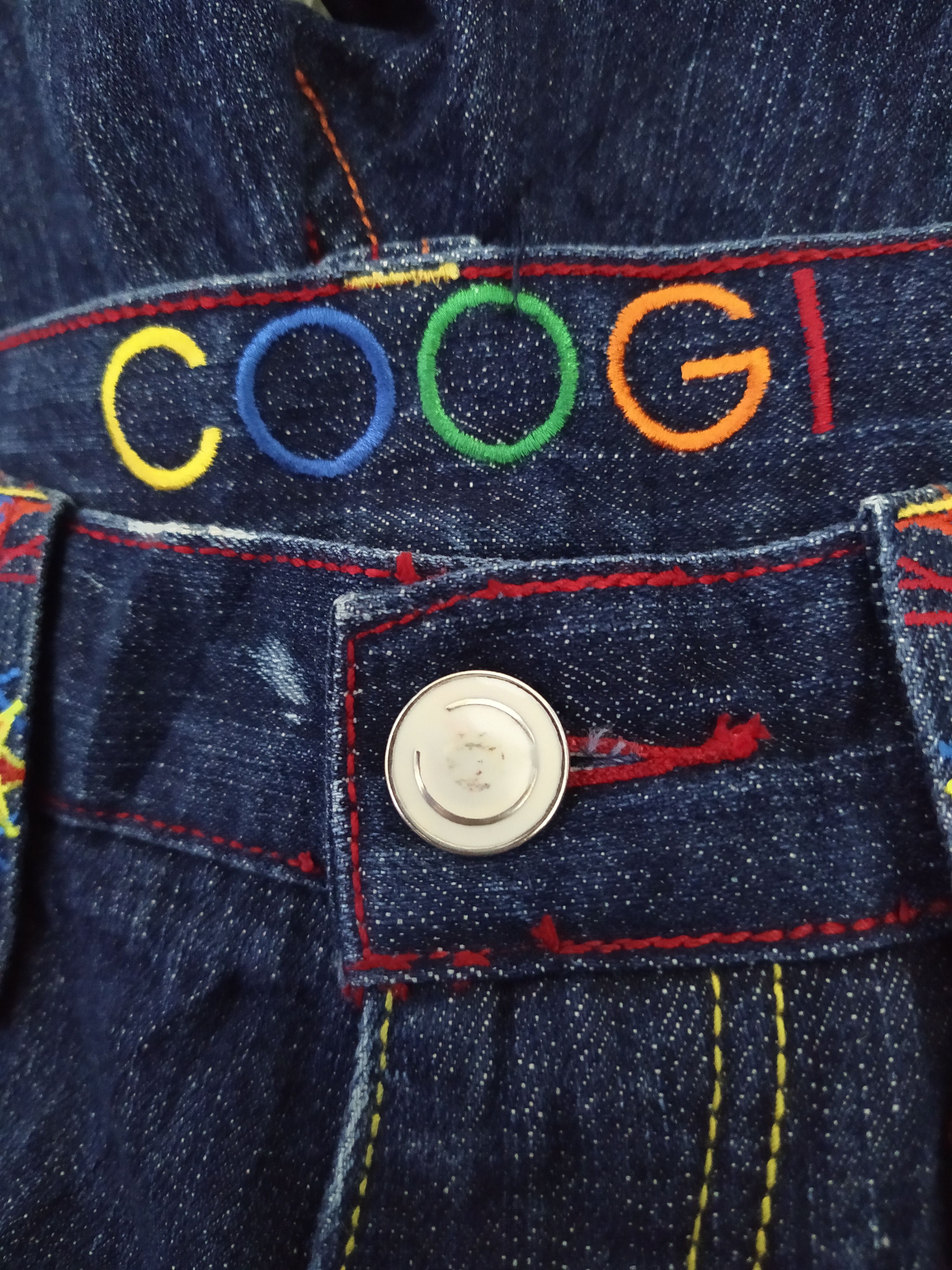 Coogi COOGI BAGGYDENIM DESIGNER AUSTRALIA ART (B505) Size US 35 - 9 Thumbnail