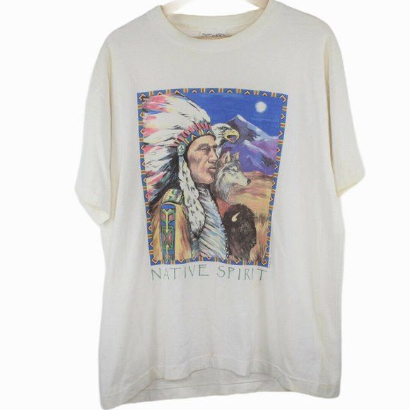 Vintage F16 Vintage Native American Spirit Shirt Made USA | Grailed