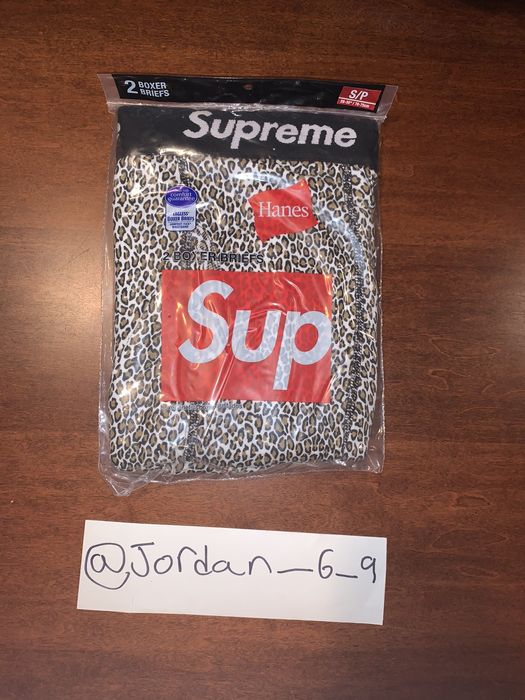 Supreme leopard outlet print boxers