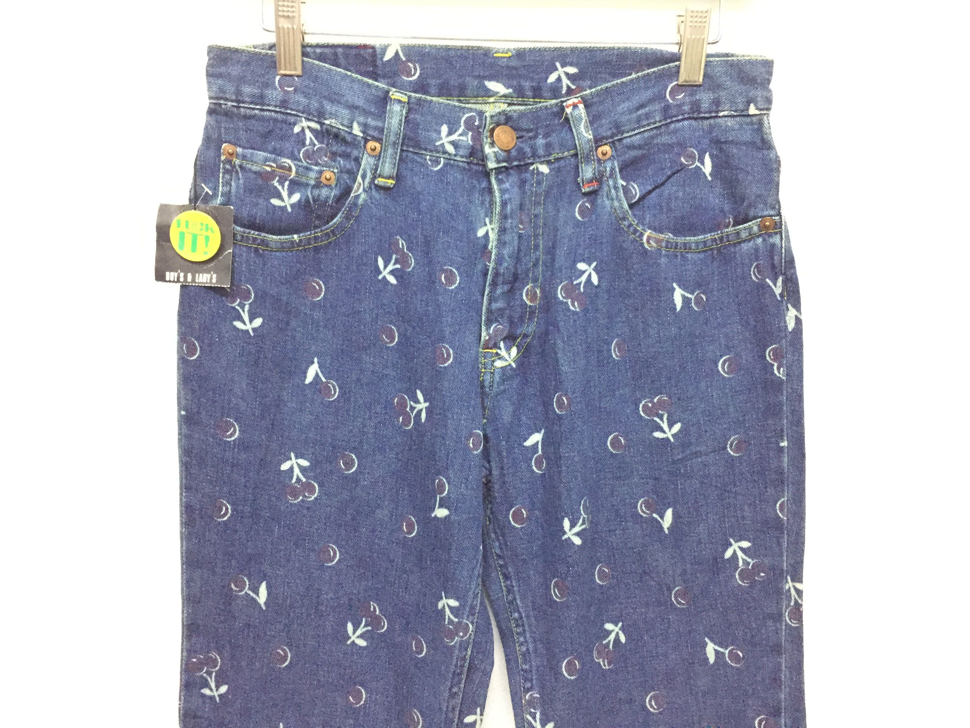 Hysteric Glamour 90's Kinky “Cherry” print pants Size US 29 - 2 Thumbnail