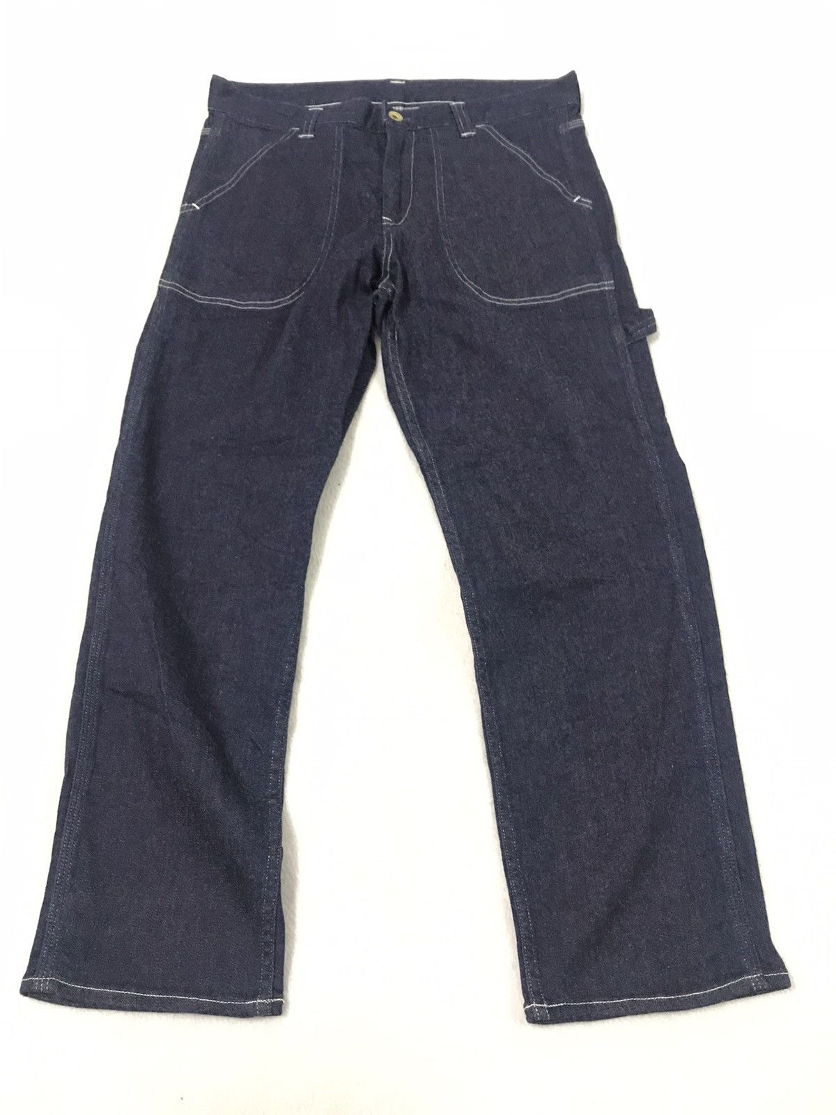 Designer × Japanese Brand Deep Blue Brand/ Hickory Blue Jeans Nice Design size 31/32 Size US 31 - 3 Thumbnail