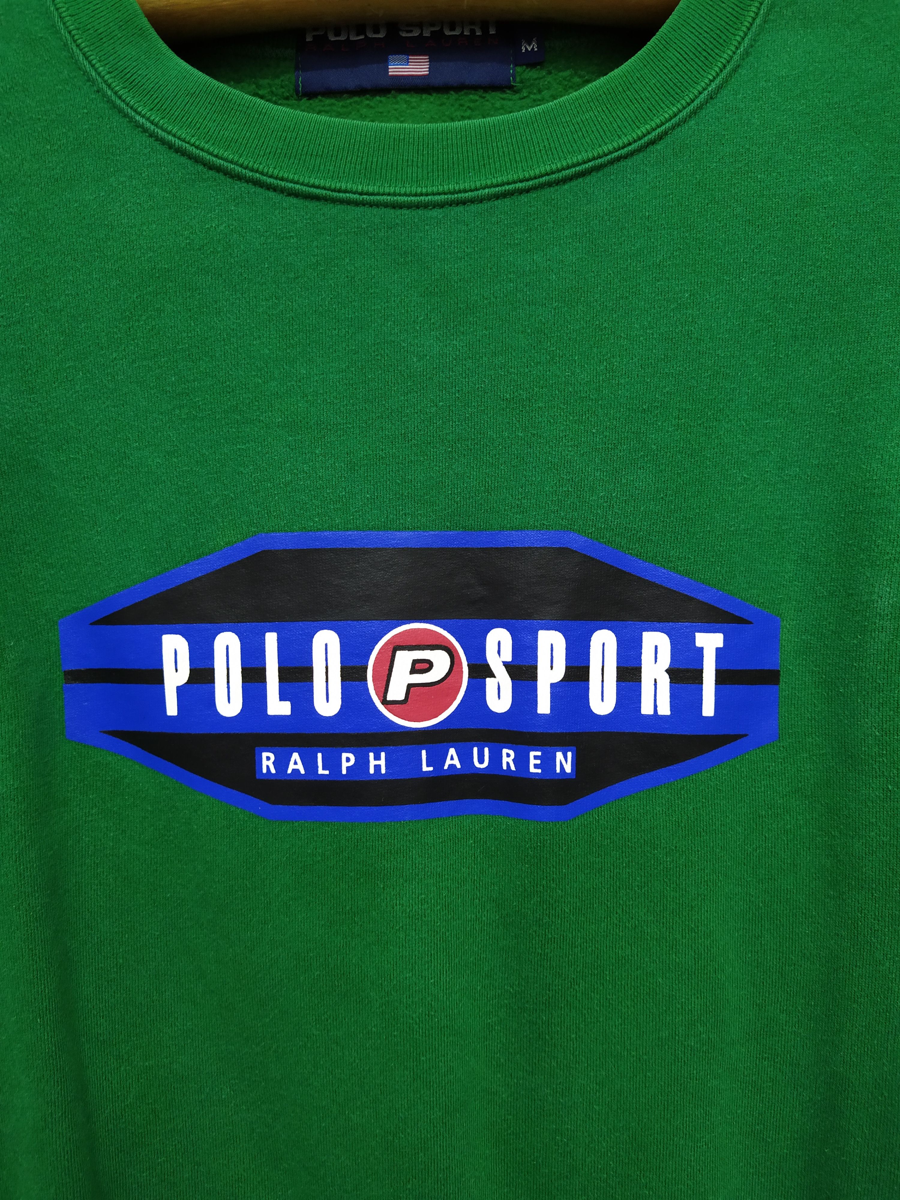 Polo Ralph Lauren × Vintage 90s POLO SPORT RALPH LAUREN SWEATSHIRT (B508) Size US M / EU 48-50 / 2 - 2 Thumbnail