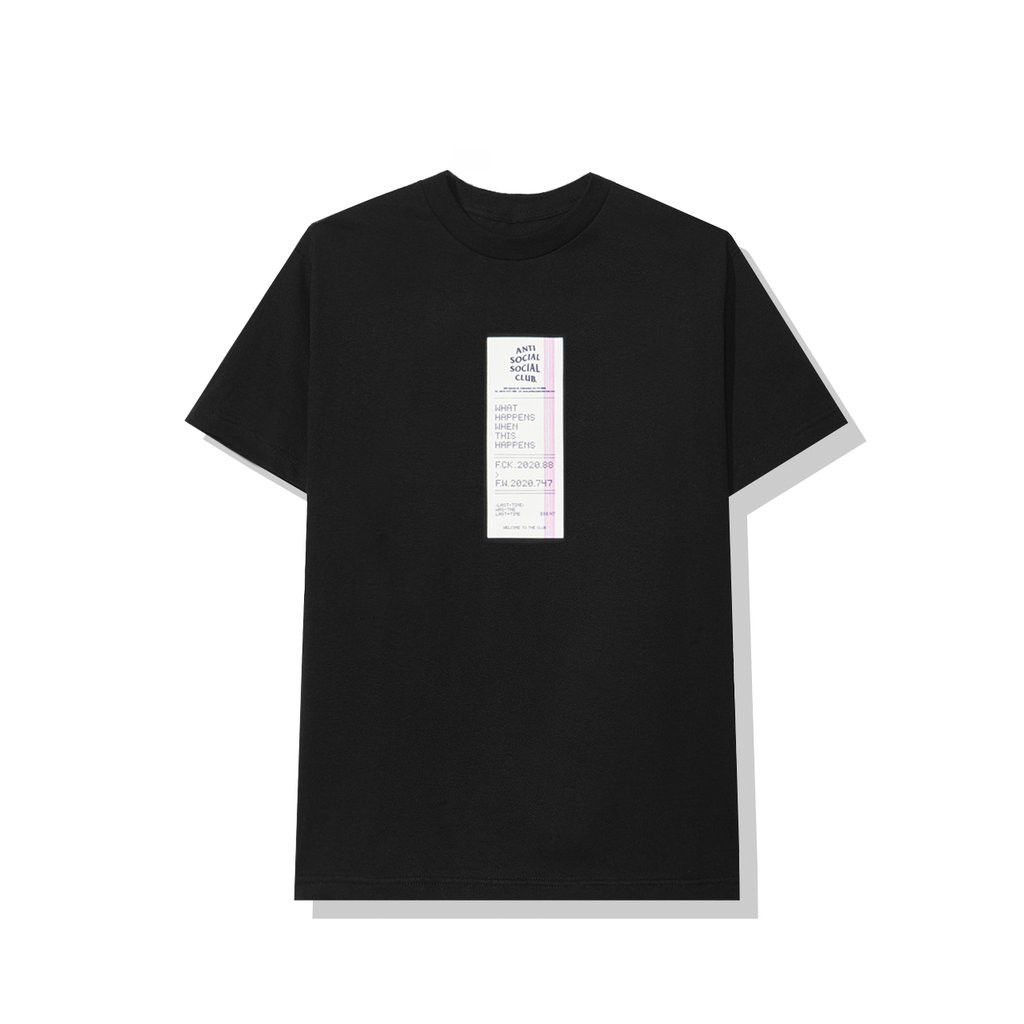 Anti Social Social Club DS ASSC Read Receipts Black Tee FTP FOG CDG Bape KITH KAWS Size US M / EU 48-50 / 2 - 4 Thumbnail