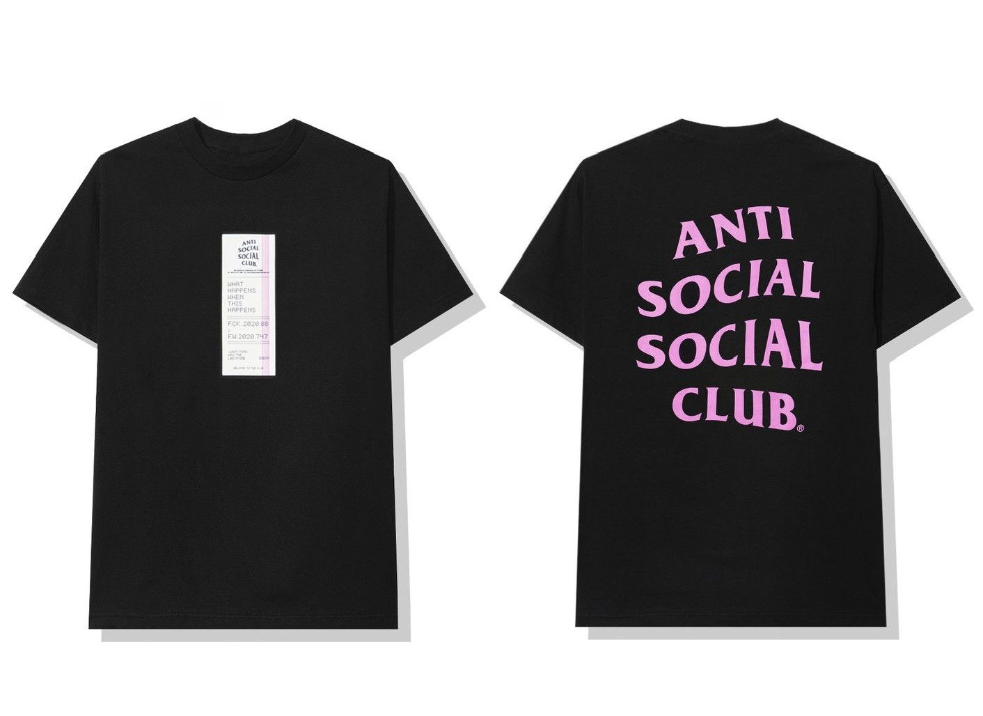 Anti Social Social Club DS ASSC Read Receipts Black Tee FTP FOG CDG Bape KITH KAWS Size US M / EU 48-50 / 2 - 1 Thumbnail