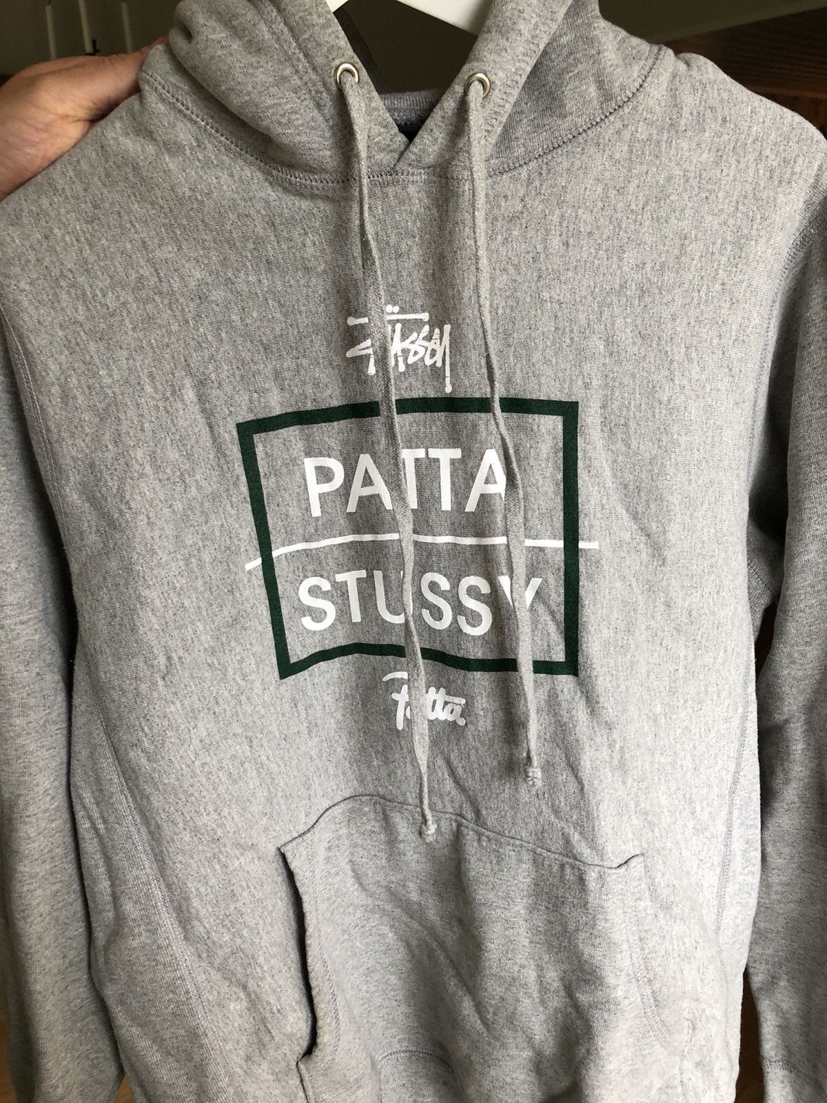 Stussy Patta x stussy Grey Hoodie M | Grailed