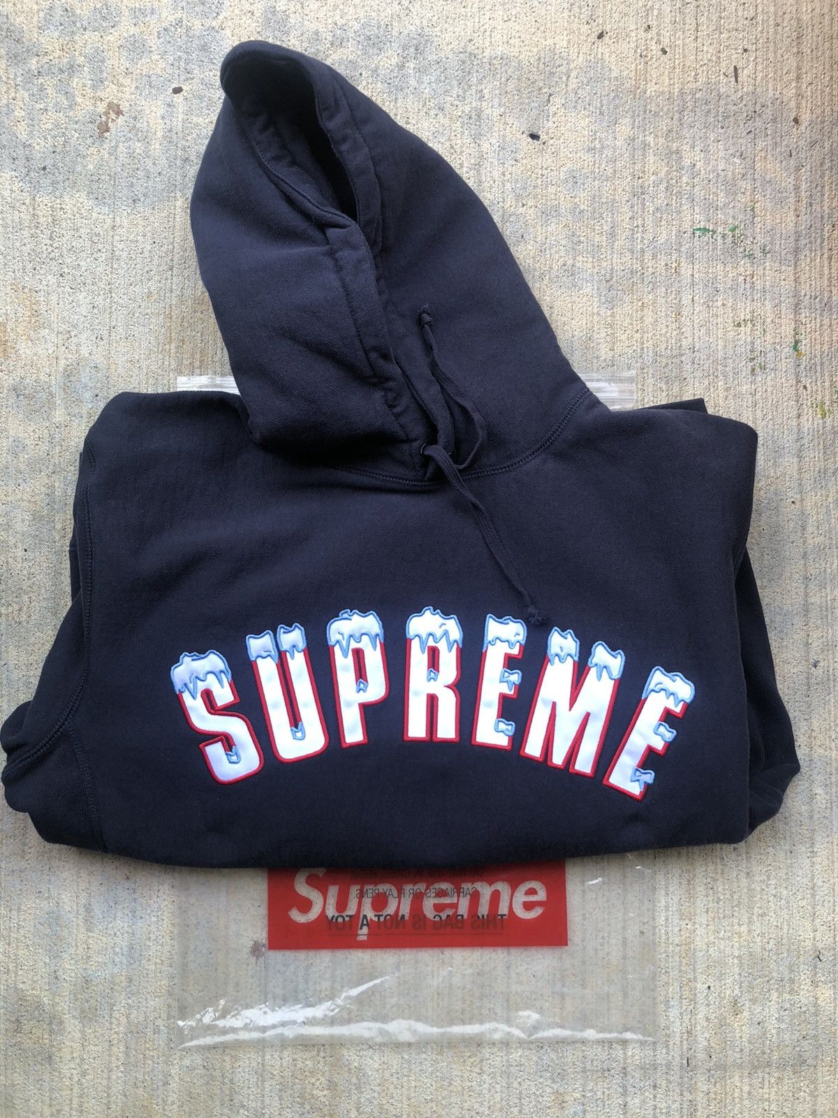 Supreme Supreme Icy Arc Logo Hoodie | Grailed