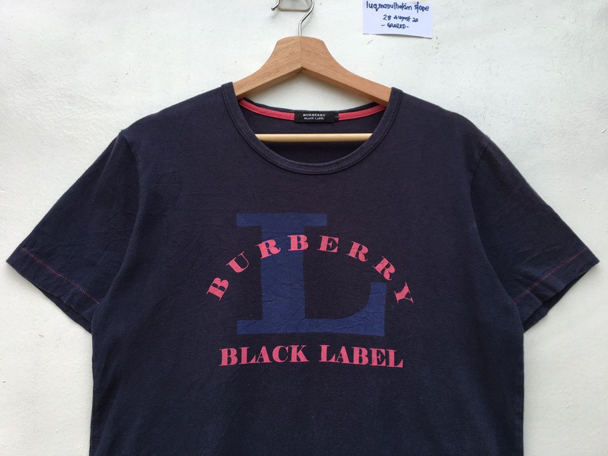 Burberry Vintage Burberry Black Label Big Logo Spellout Tshirt Size US S / EU 44-46 / 1 - 2 Thumbnail