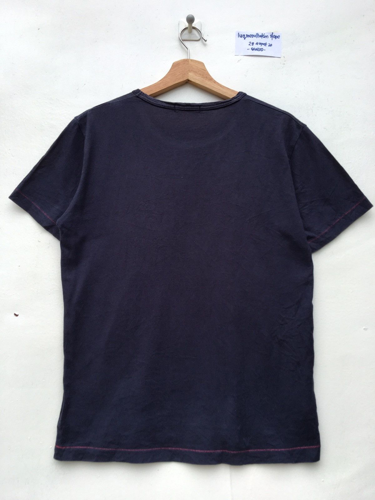 Burberry Vintage Burberry Black Label Big Logo Spellout Tshirt Size US S / EU 44-46 / 1 - 11 Thumbnail