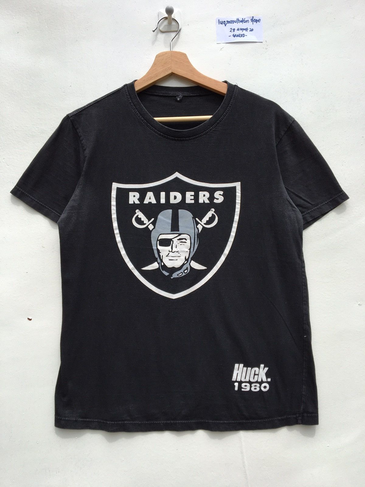NFL Vintage Oakland Raiders Big Logo Tshirt Size US M / EU 48-50 / 2 - 2 Thumbnail