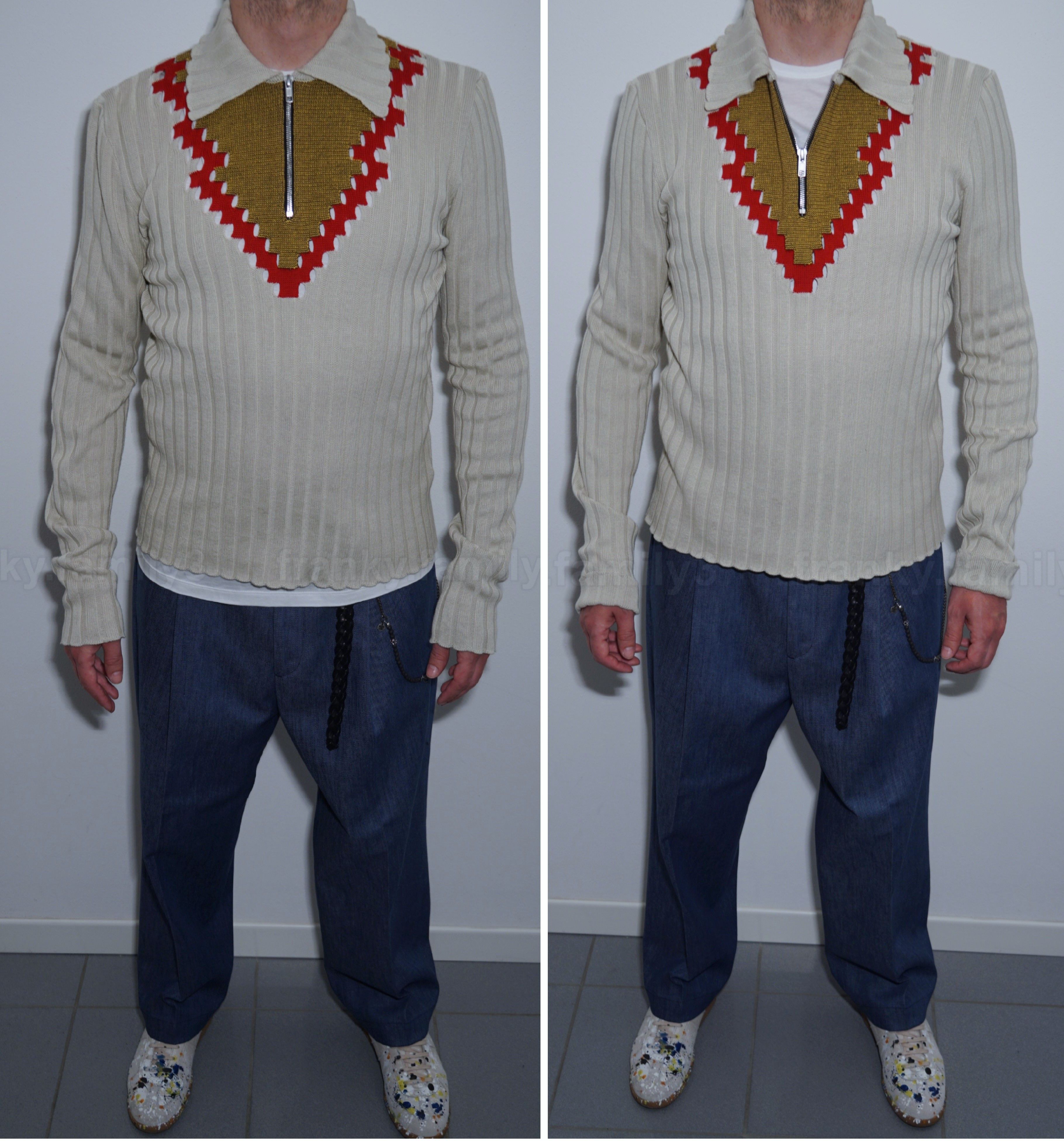Maison Margiela SWEATER zip polo KNIT old school Size US M / EU 48-50 / 2 - 4 Thumbnail
